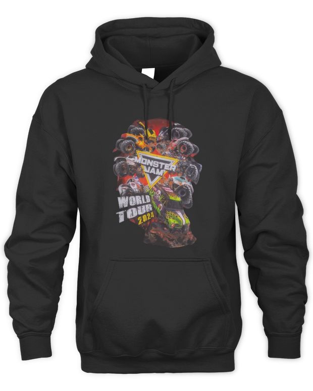 Monster Jam Merchandise 2024 World Tour Shirt - Unisex Hoodie