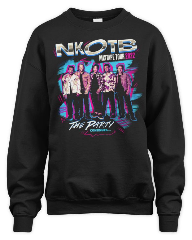 Nkotb Merchandise The Party Continues Tour 2022 Shirt - Unisex Sweatshirt