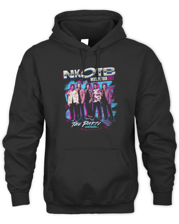 Nkotb Merchandise The Party Continues Tour 2022 Shirt - Unisex Hoodie