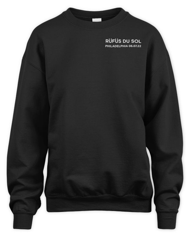 Rfs Du Sol Merch Exclusive City Tour 6.7.2022 Philadelphia, Pa Shirt - Unisex Sweatshirt