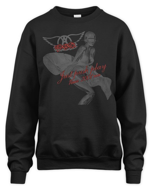 Aerosmith Merch Just Push Play Tour Shirt - Unisex Sweatshirt