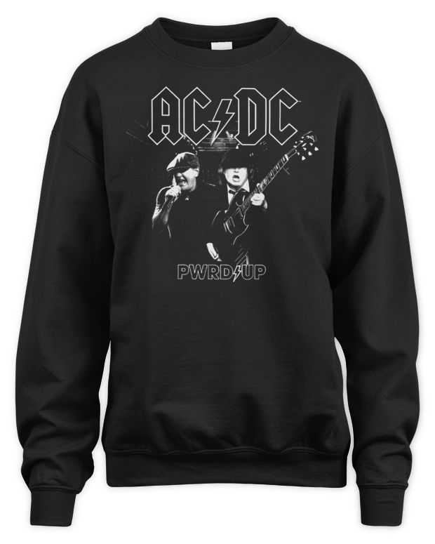Acdc Pwr Up Black and White Tour Shirt - Unisex Sweatshirt