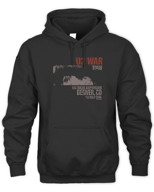 U2 Merchandise War Tour Red Rocks '83 Shirt - Unisex Hoodie