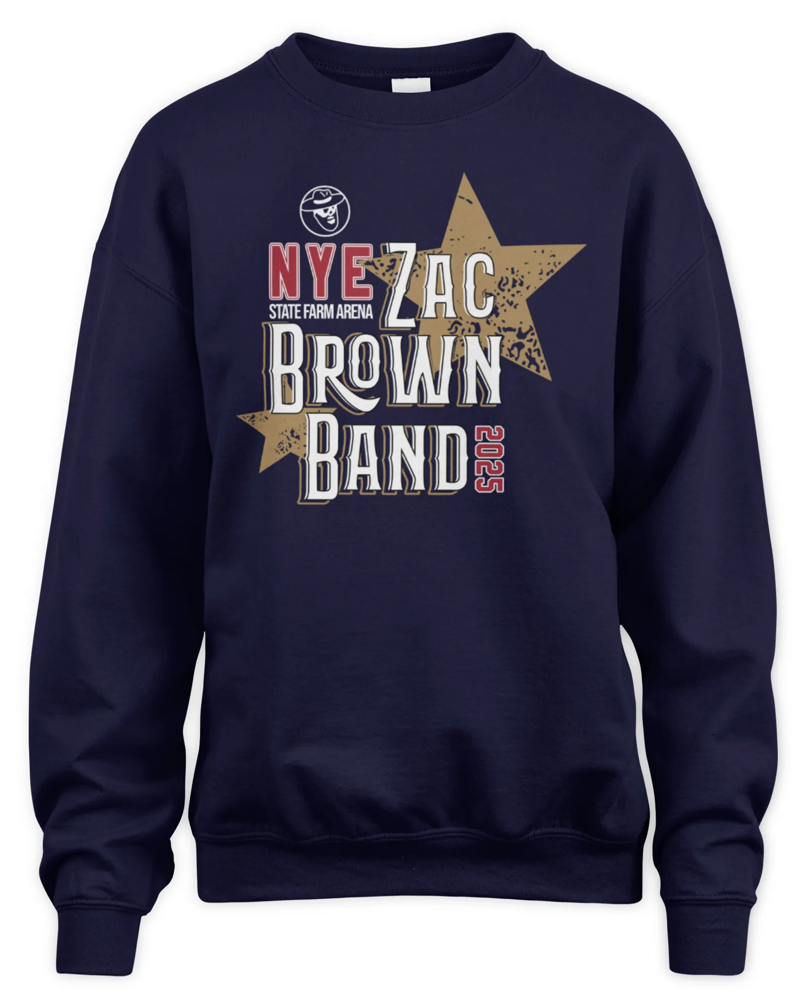 Sweatshirt Zac Brown Band New Year's Eve 2025 Crewneck, Premium Sweaer