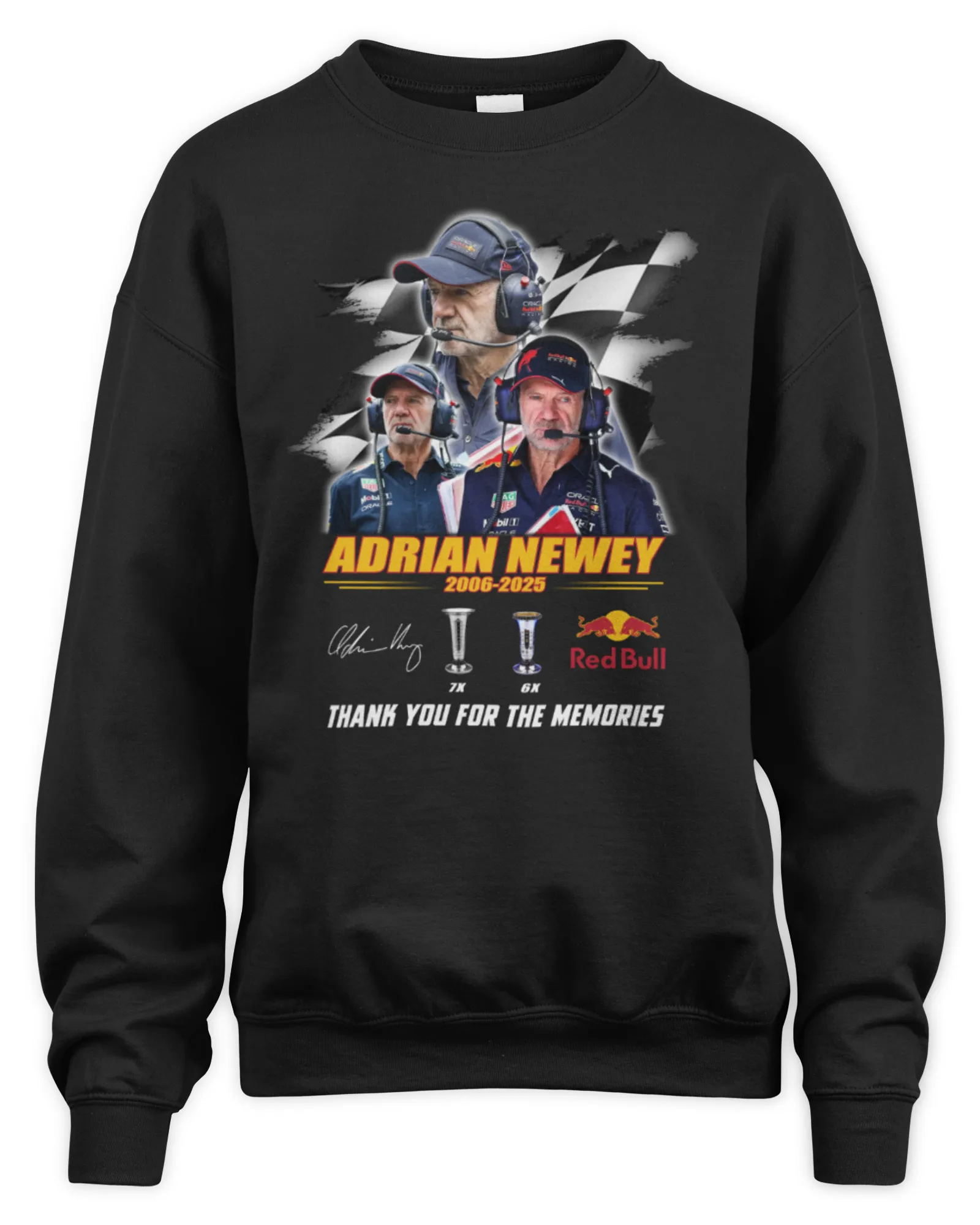 Sweatshirt Official Adrian Newey 2006-2025 Thank You For The Memories, Premium Sweaer