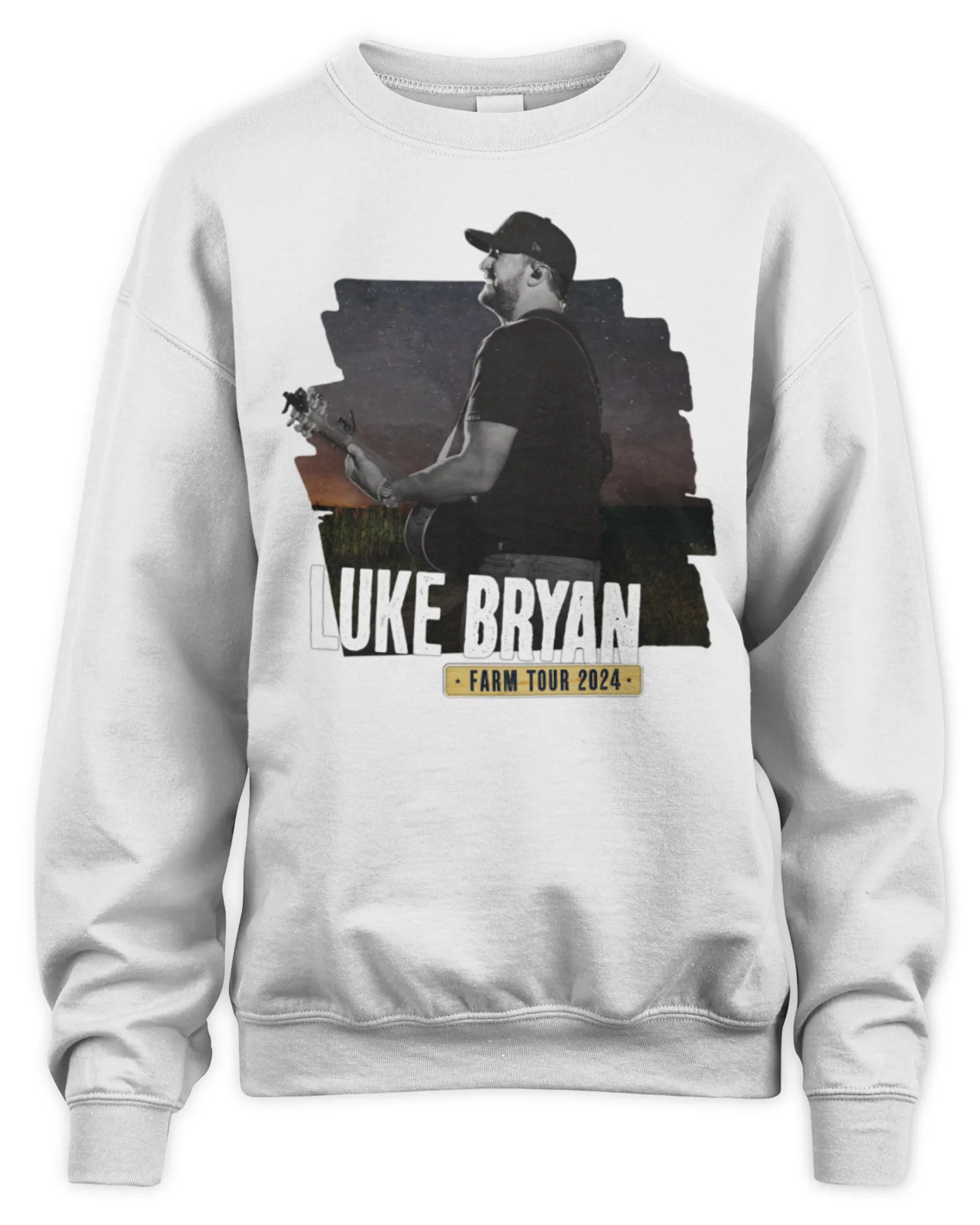 Sweatshirt Farm Tour 2024 Luke Bryan Official Clothing, Premium Sweaer