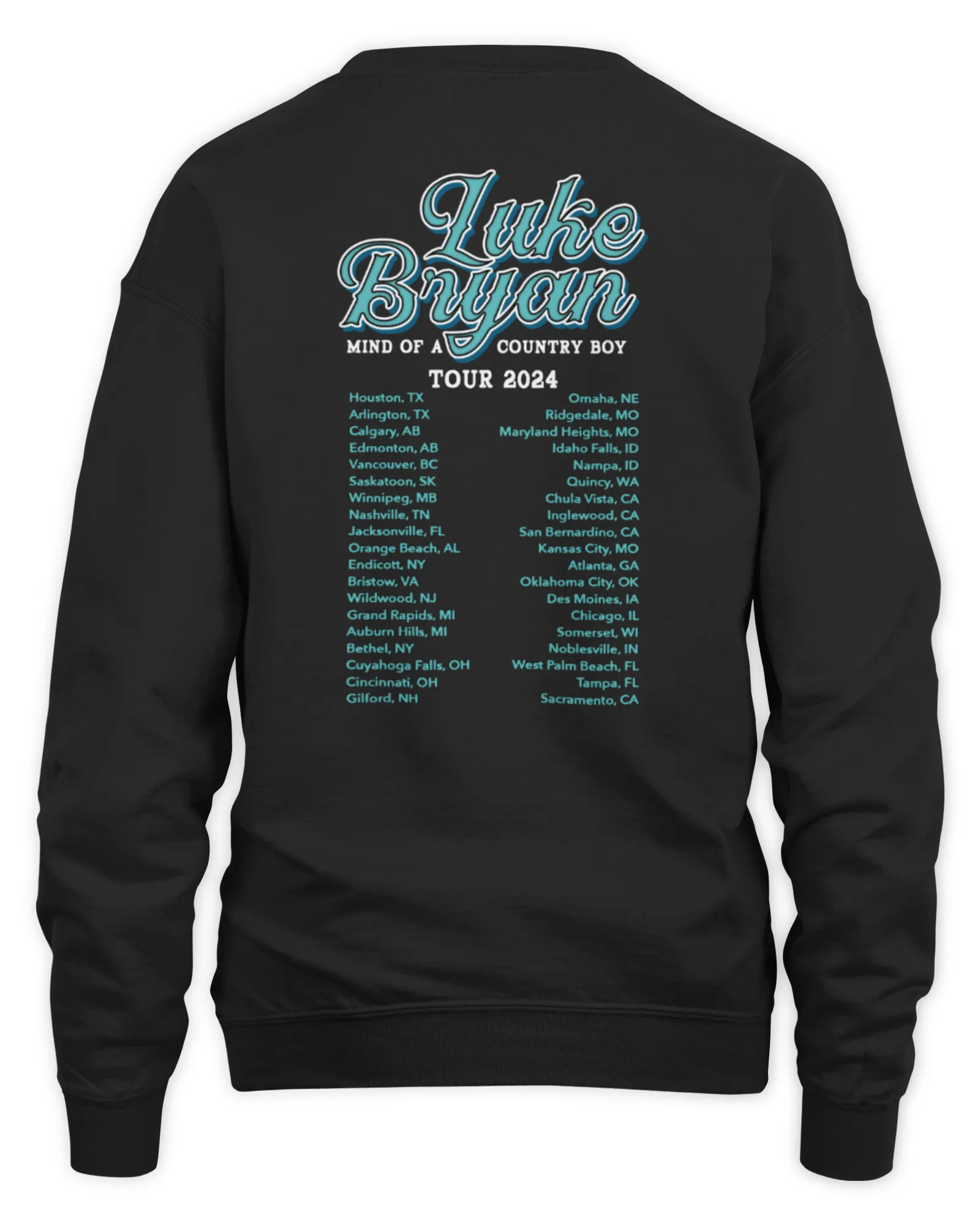 Sweatshirt Luke Bryan Merch Mind Of A Country Boy Tour, Premium Sweaer
