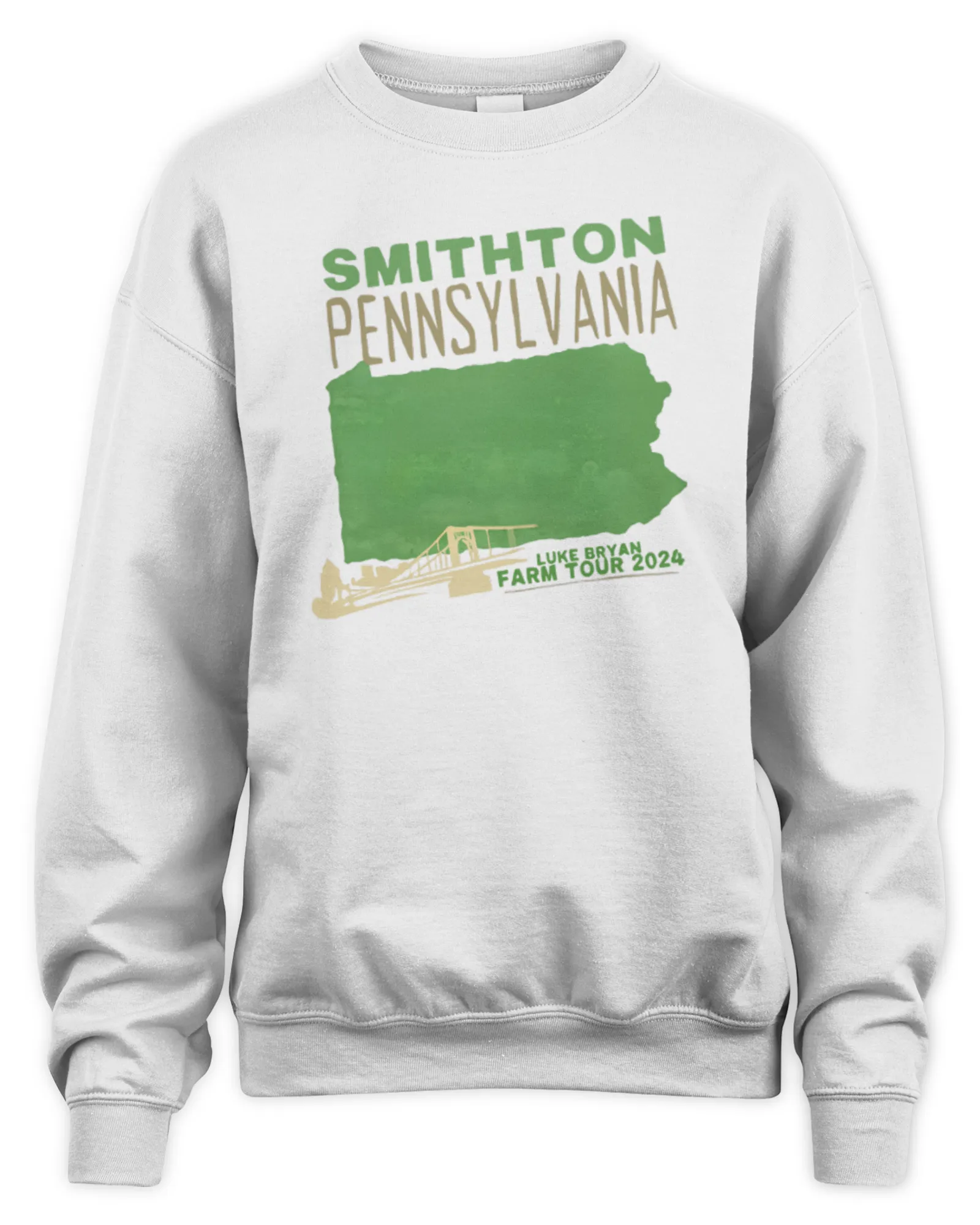 Sweatshirt Smithton, Pa Farm Tour 2024 Luke Bryan Official Cloithing, Premium Sweaer
