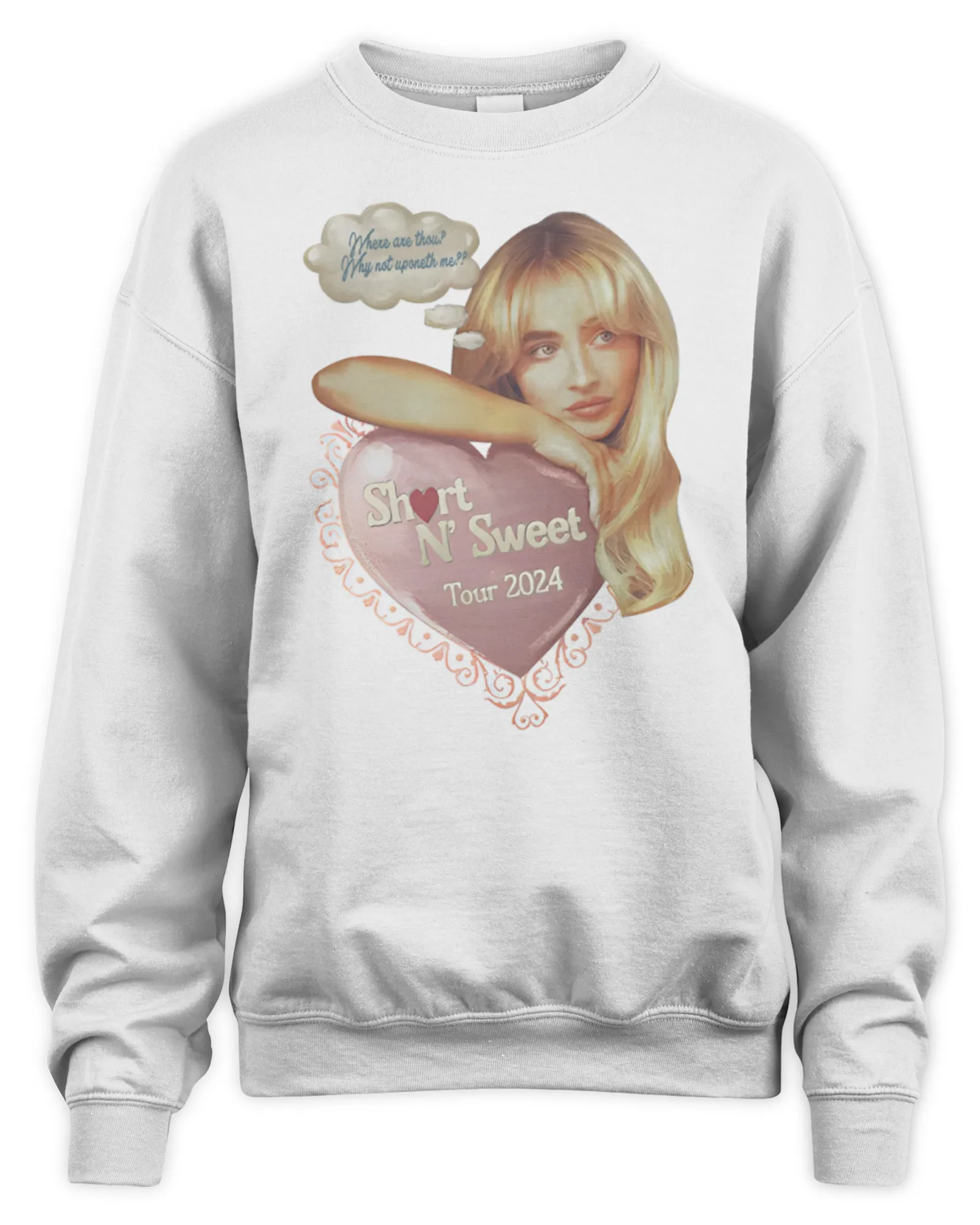 Sweatshirt Short N' Sweet Tour Where Are Thou Sabrina Carpenter, Premium Sweaer