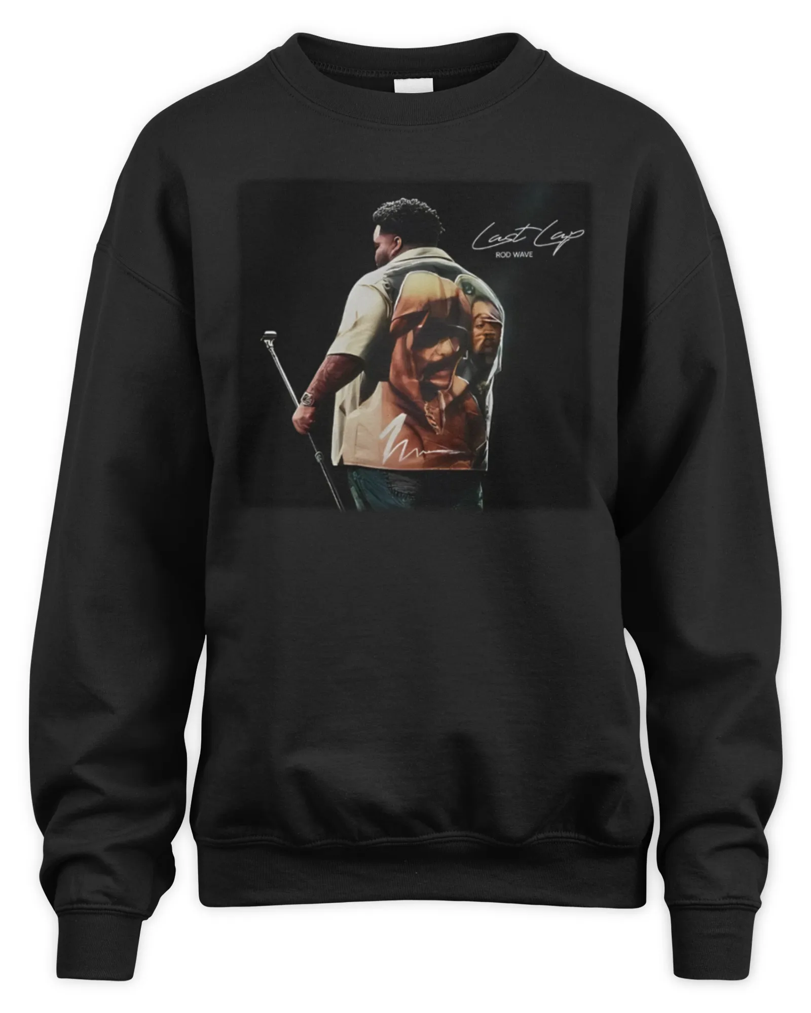 Sweatshirt Rod Wave Last Lap Tour 2024 Concert Black, Premium Sweaer