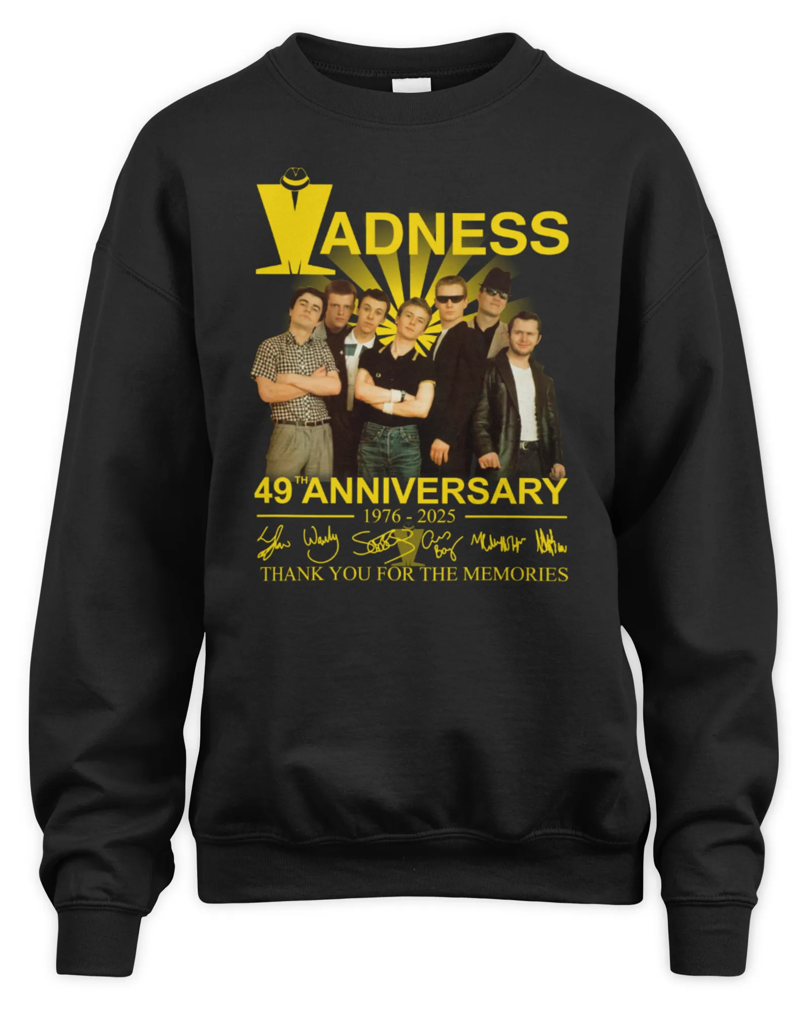 Sweatshirt Madness 49th Anniversary 1976-2025 Thank You For The Memories, Premium Sweaer