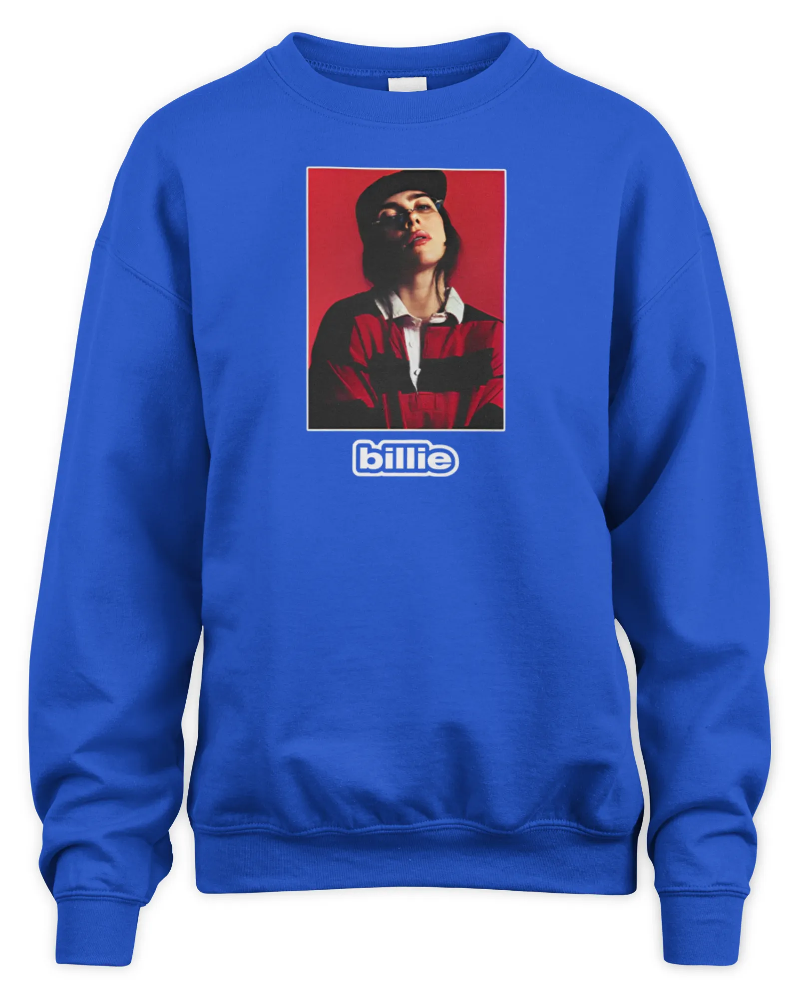 Sweatshirt Billie Eilish Blue Billie Photo Tees, Premium Sweaer