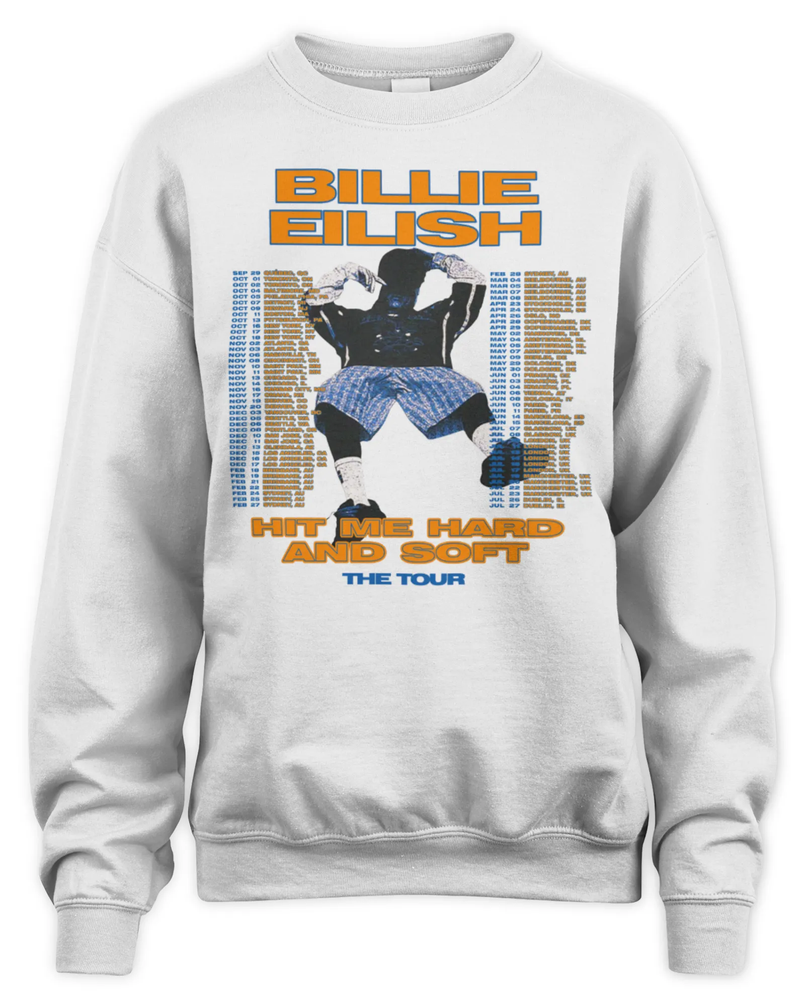 Sweatshirt Billie Eilish Hit Me Hard And Soft Tour, Premium Sweaer
