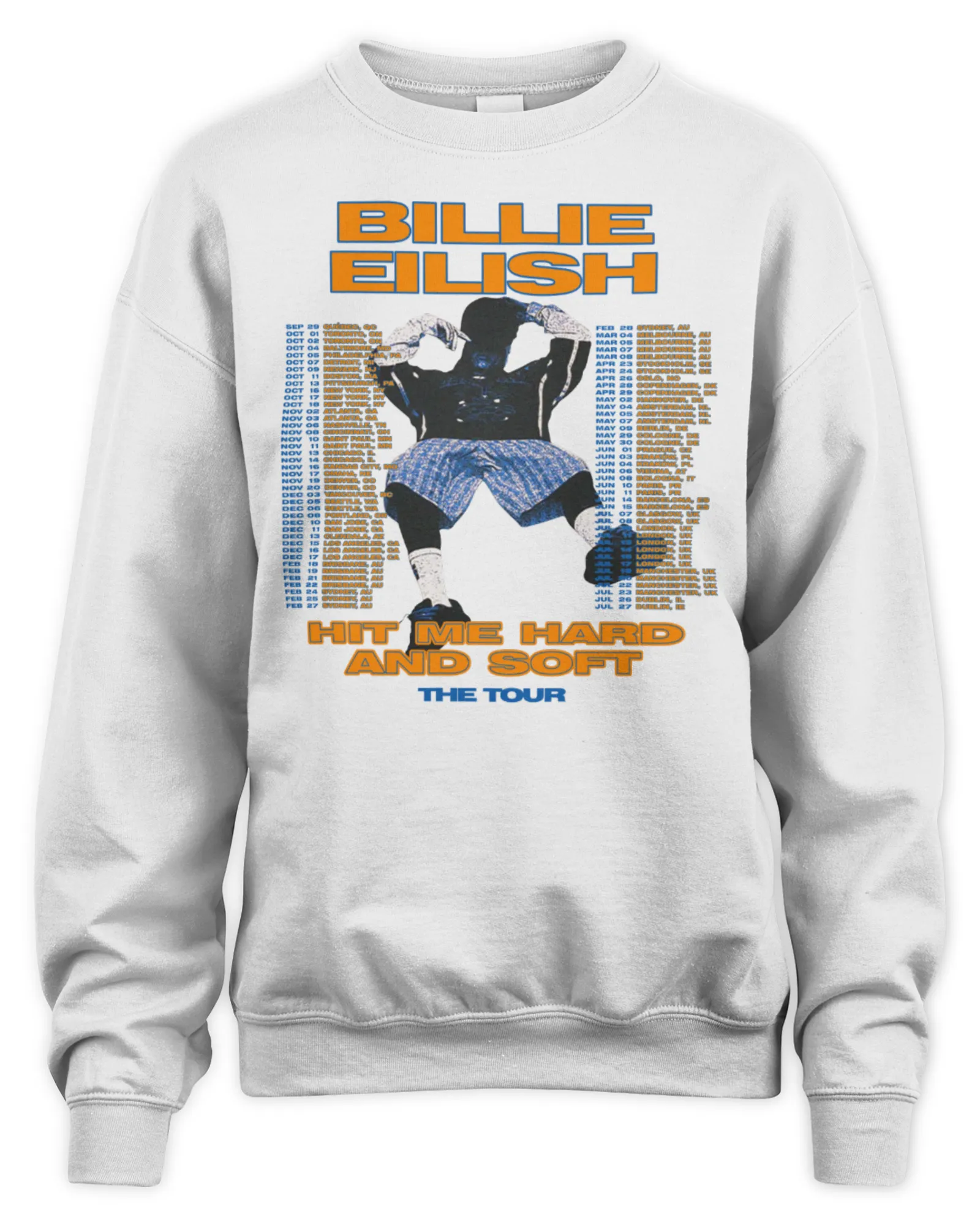 Sweatshirt Billie Eilish Hit Me Hard And Soft Tour Official, Premium Sweaer