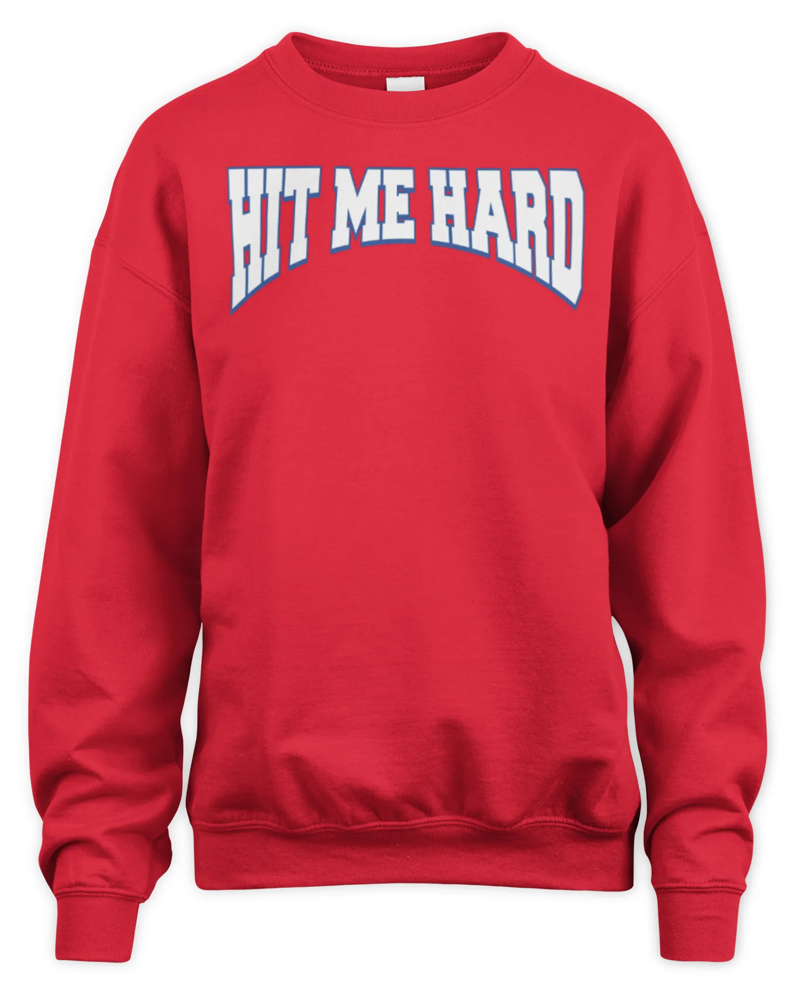 Sweatshirt Billie Eilish Hit Me Hard And Soft Red, Premium Sweaer