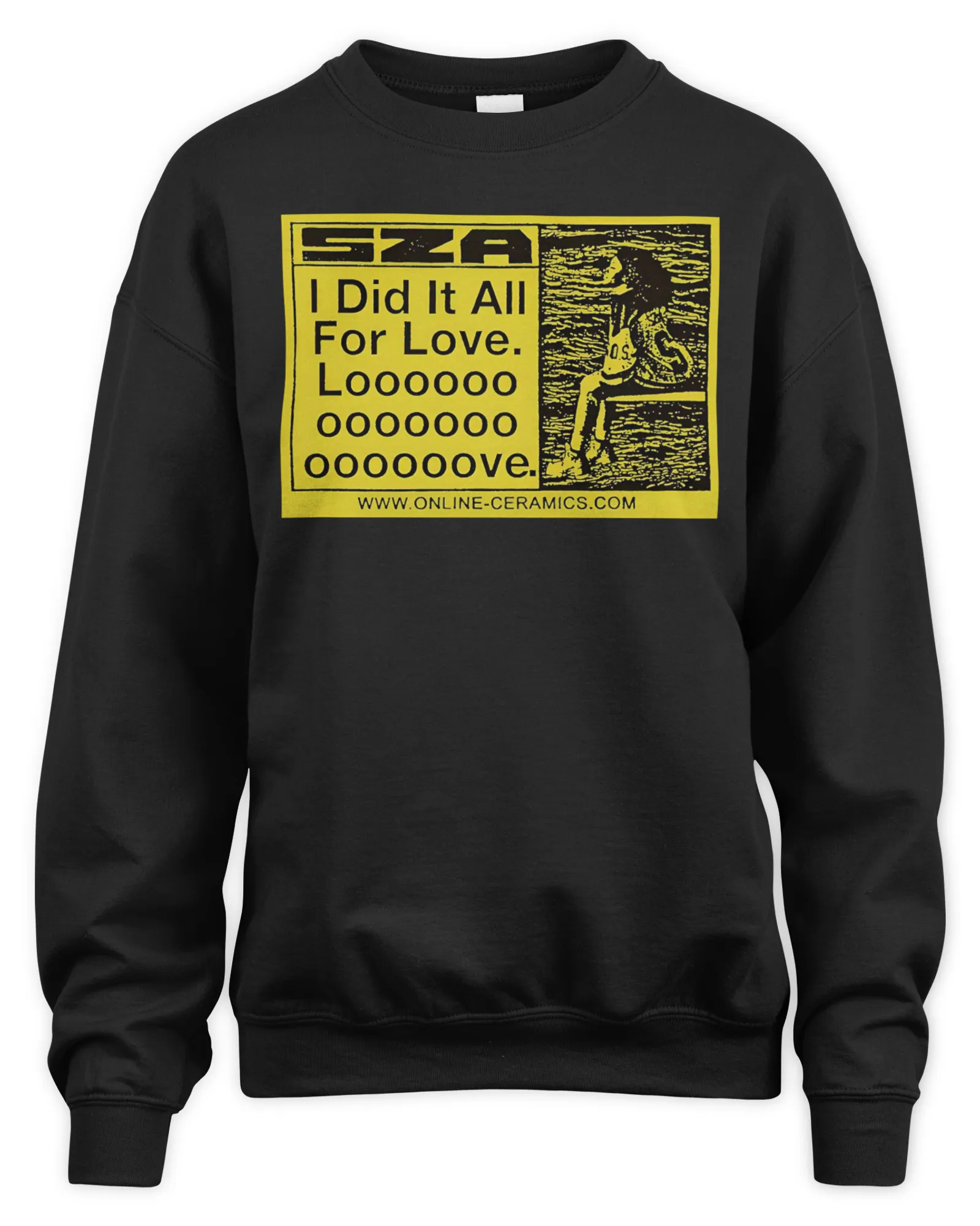 Sweatshirt Sza Merchandise I Did It All For Love Europe Tour, Premium Sweaer