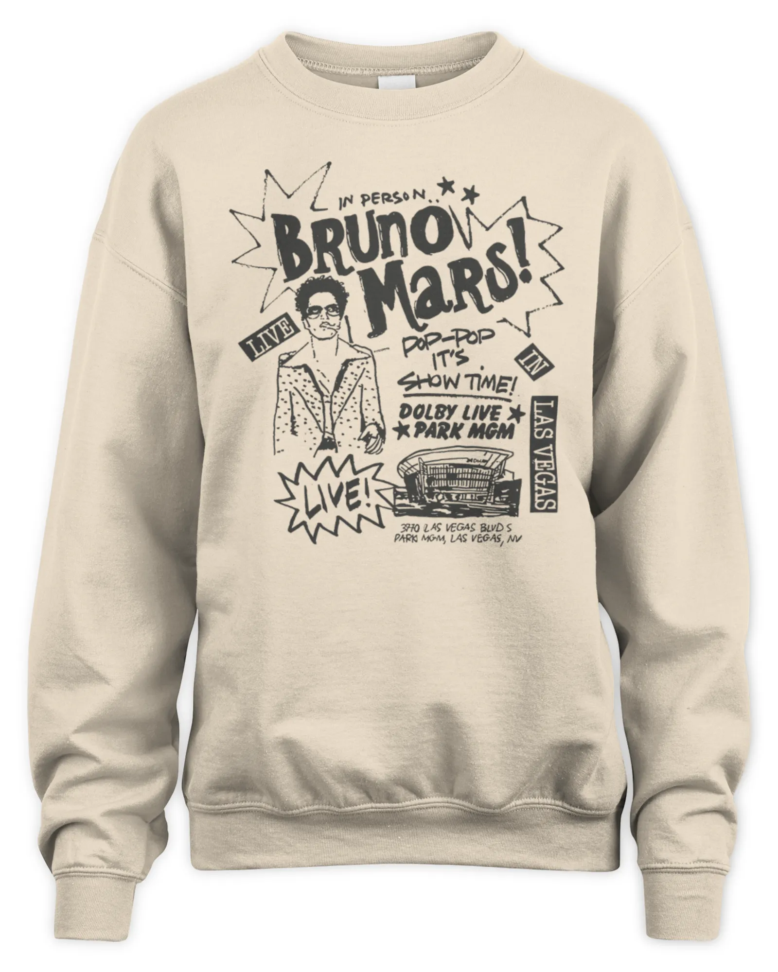 Sweatshirt Bruno Mars Live, Premium Sweaer