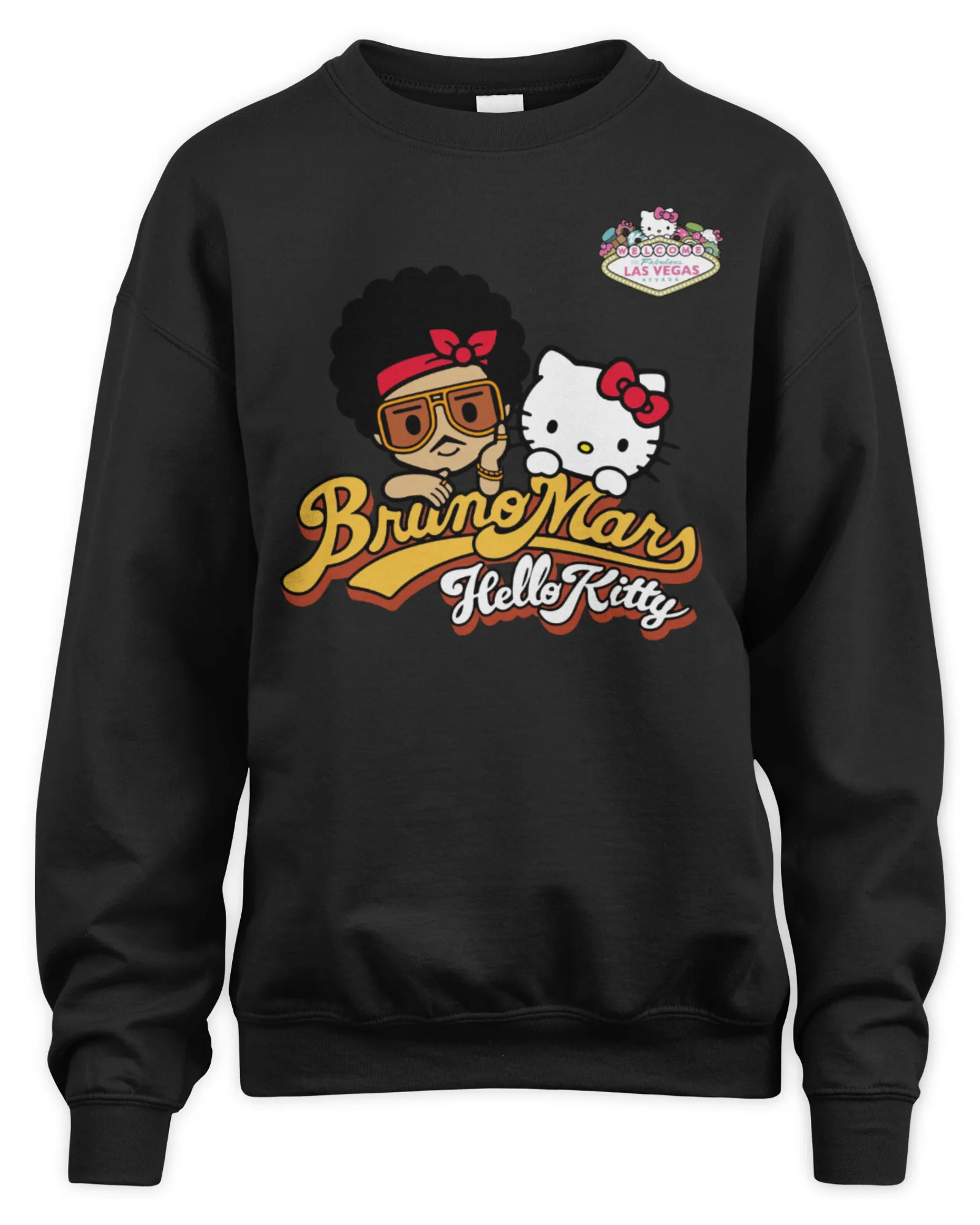 Sweatshirt Bruno Mars 2024 Hello Kitty New Collaboration Official, Premium Sweaer