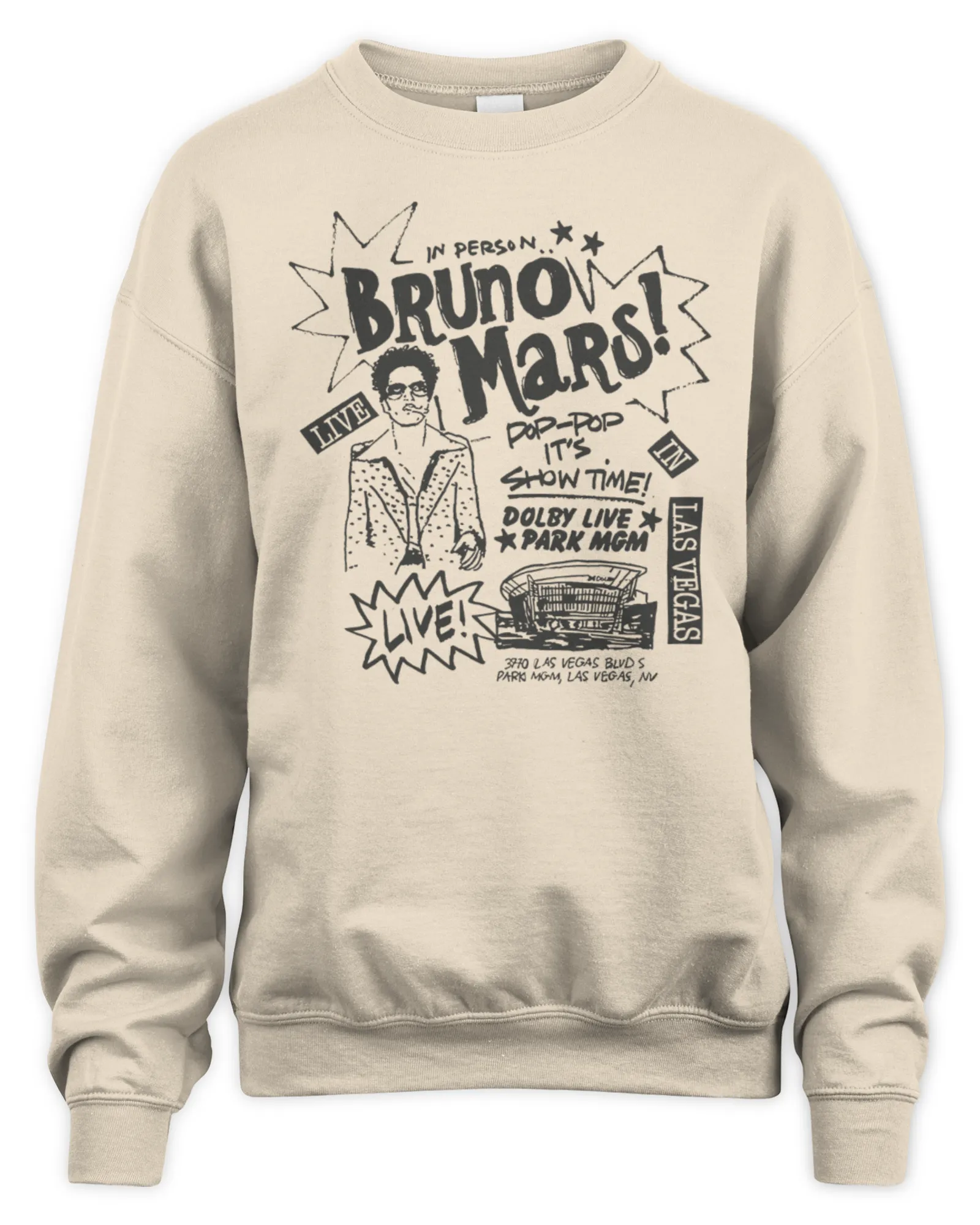 Sweatshirt Official Bruno Mars Live, Premium Sweaer