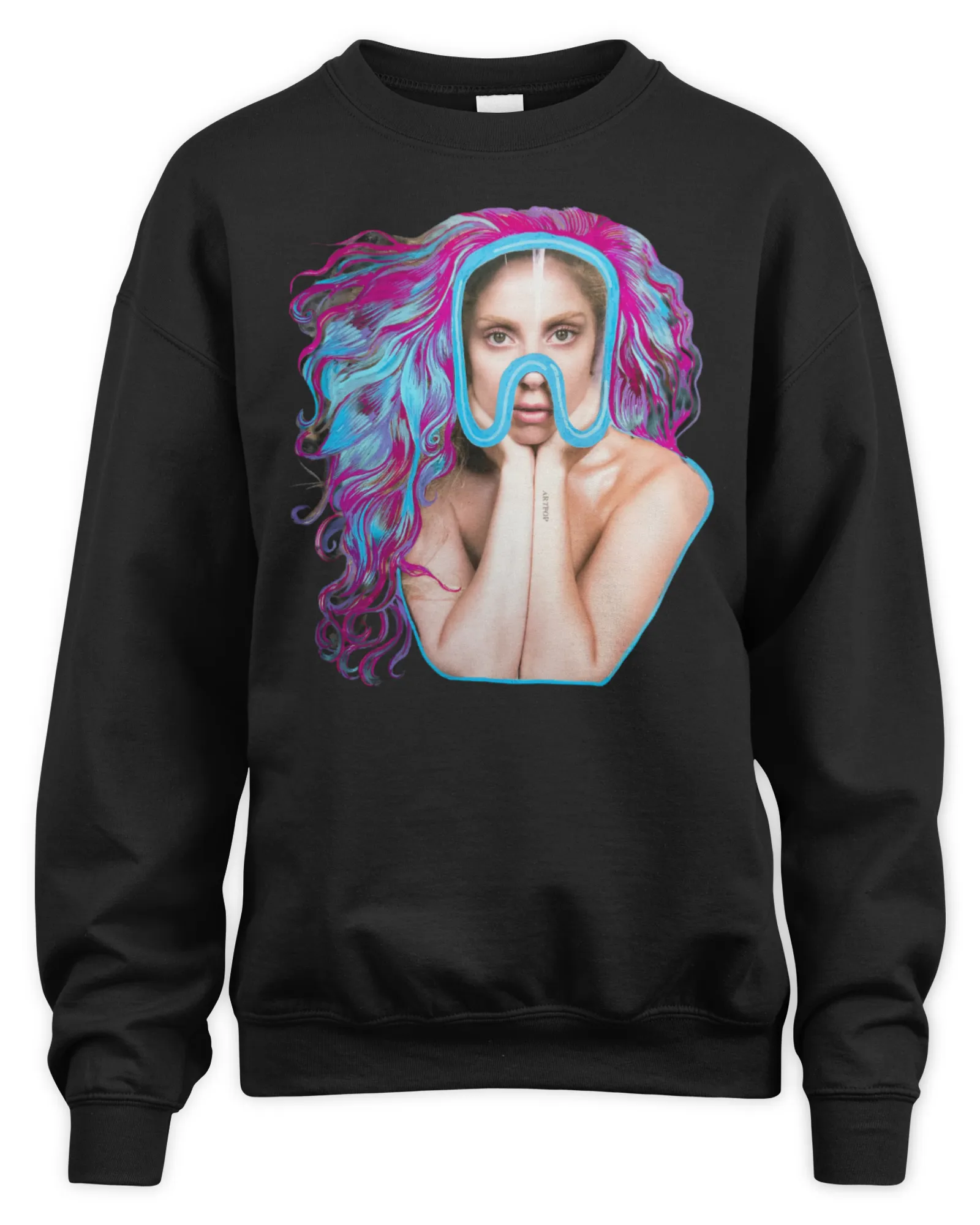 Sweatshirt Lady Gaga Store ARTPOP Marker Collage Mask, Premium Sweaer