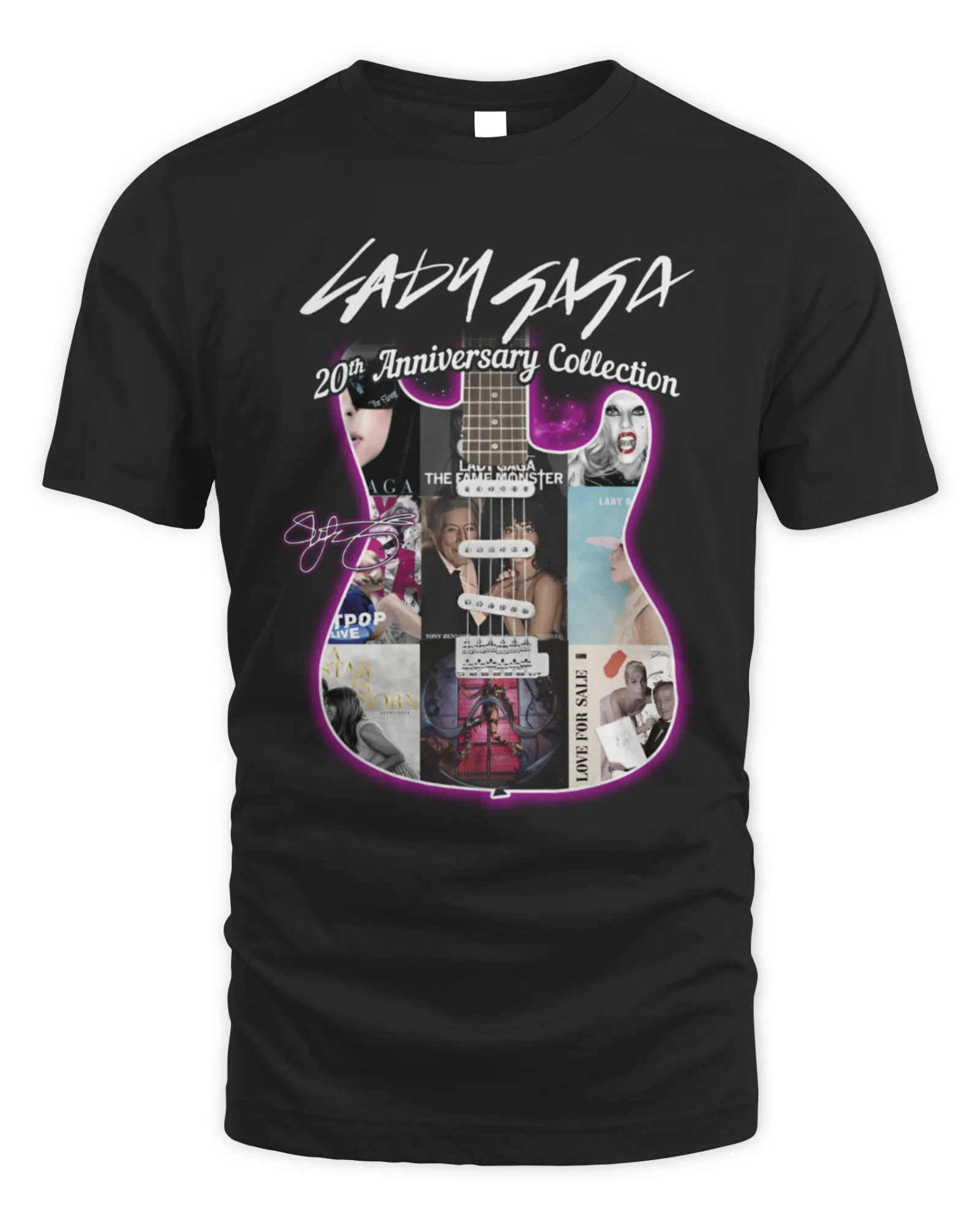 T-Shirt Lady Gaga The Fame Monster 20th Anniversary Collection Signature