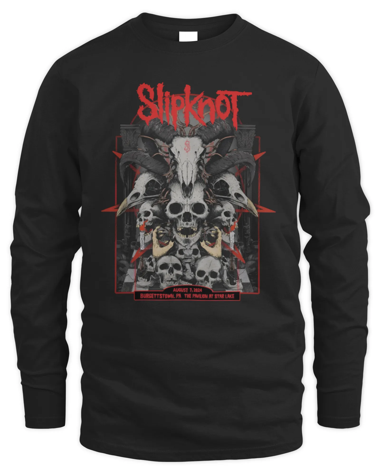 Sweatshirt Slipknot Merch Slipknot Show In Burgettstown PA On August 7 2024, Premium Sweaer