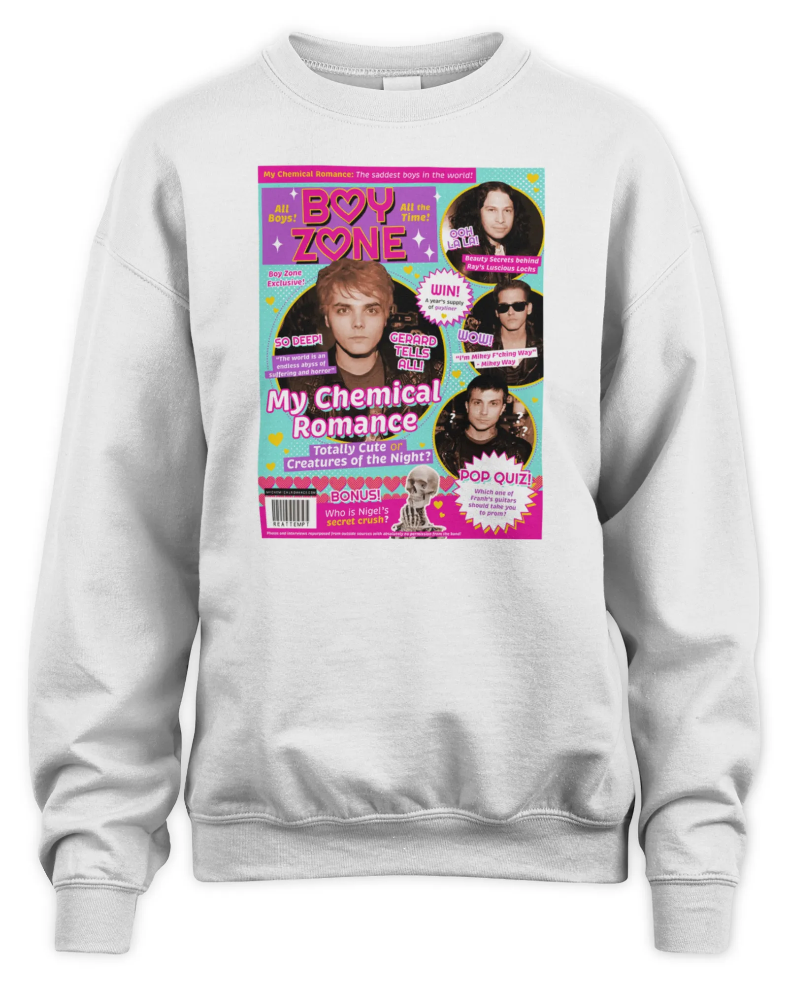 Sweatshirt My Chemical Romance Tour Merch, Premium Sweaer