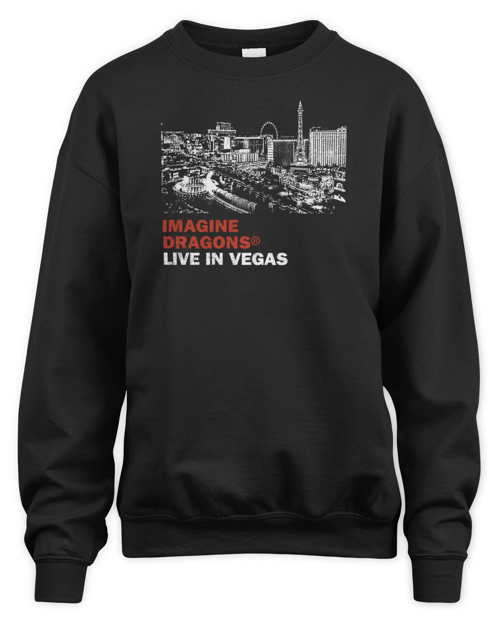 Sweatshirt Imagine Dragons Vegas Skyline, Premium Sweaer