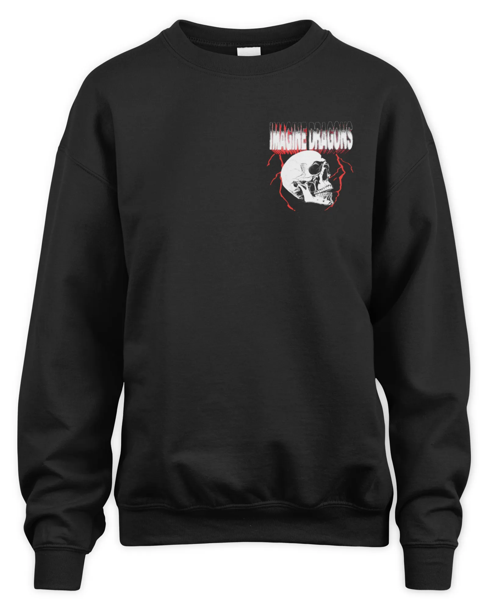 Sweatshirt Imagine Dragons Bones Skull, Premium Sweaer
