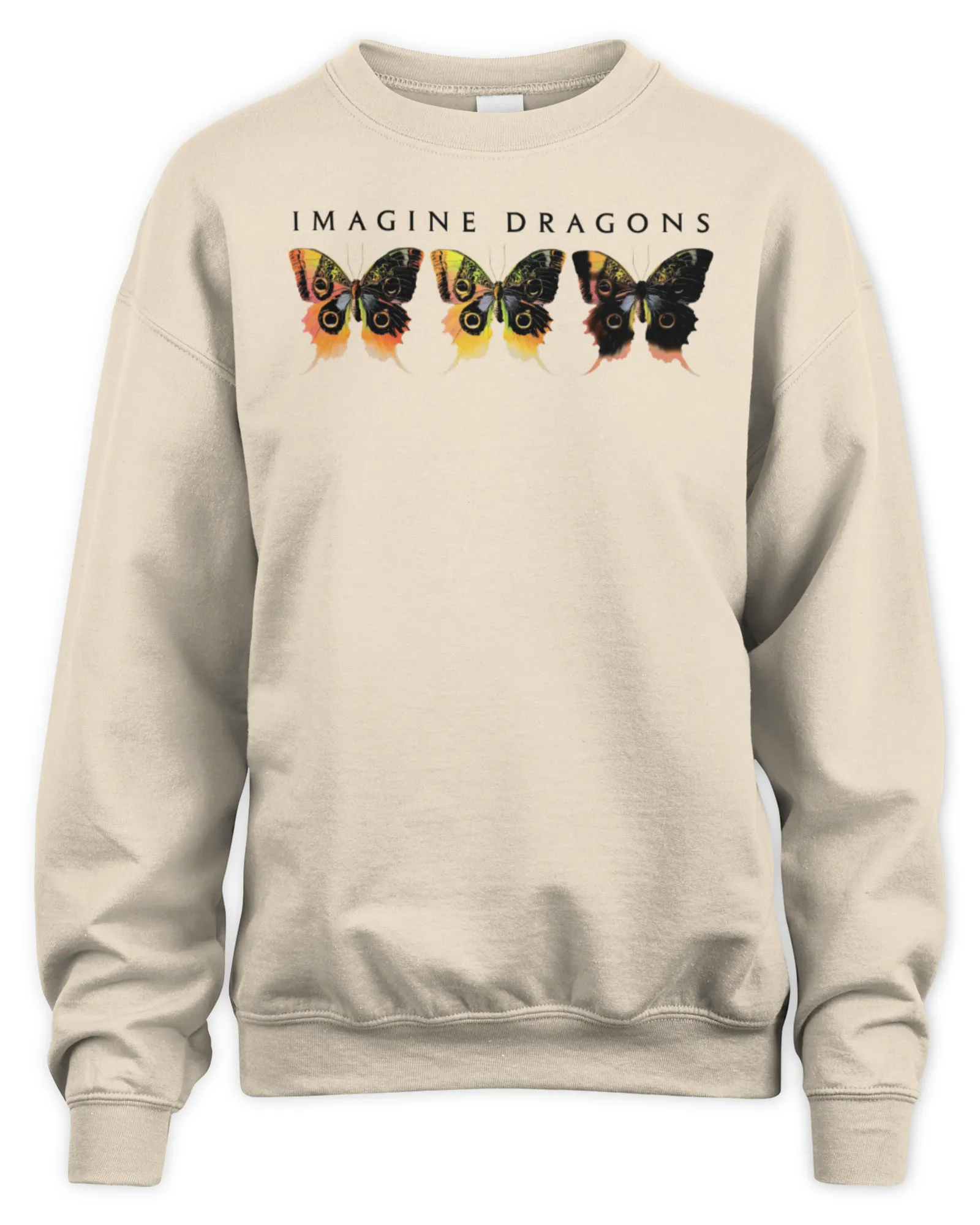 Sweatshirt Imagine Dragons Loom Butterfly Tan, Premium Sweaer