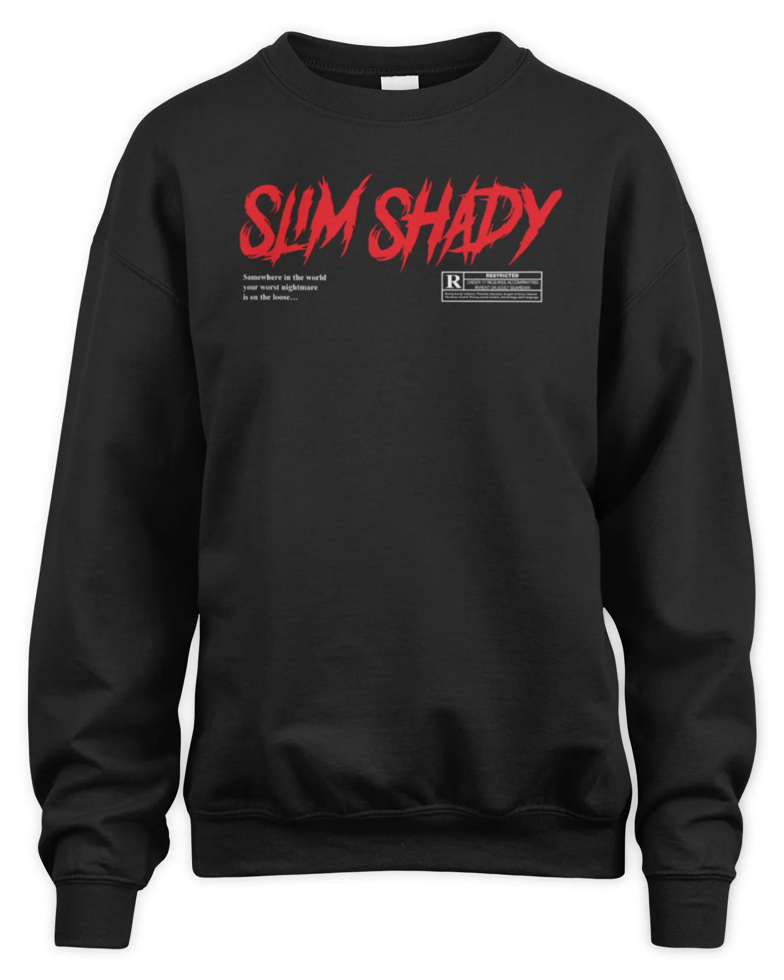 Sweatshirt Eminem Merch Shady Rated R, Premium Sweaer