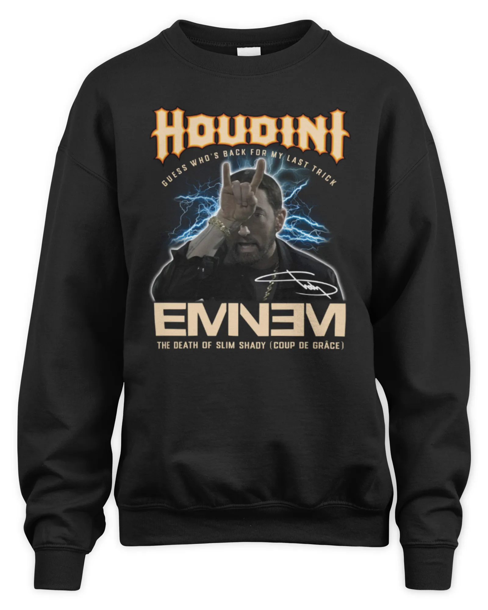 Sweatshirt Official Houdini Guess Whos Back For My Last Trick Eminem The Death Of Slim Shady, Premium Sweaer