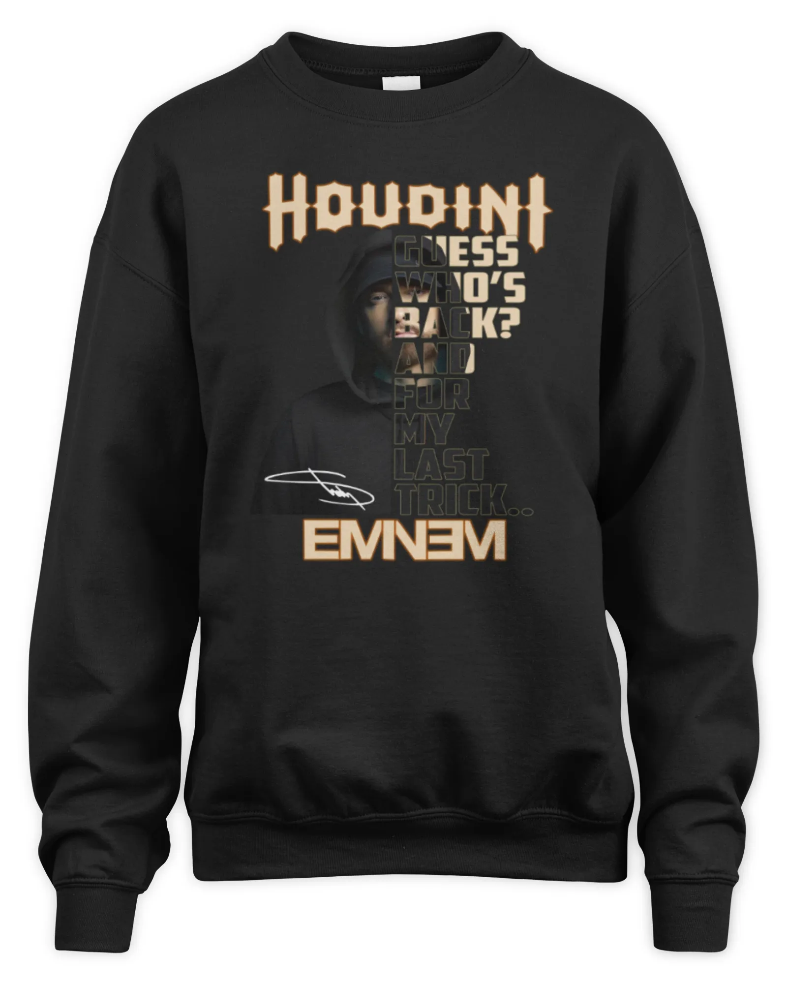 Sweatshirt Houdini Guess Whos Back_ And For My Last Trick Eminem Official, Premium Sweaer