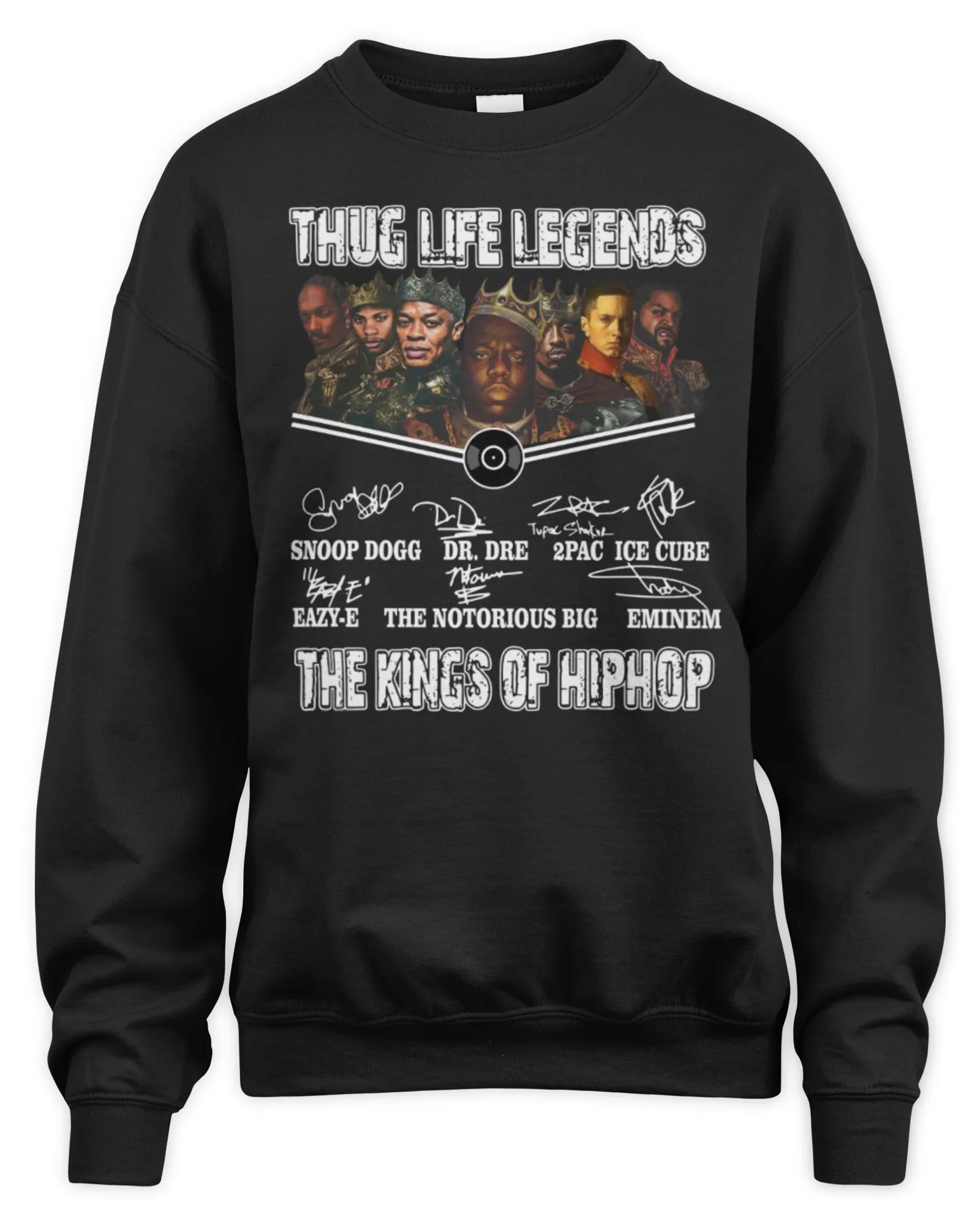 Sweatshirt Thug Life Legends The Kings Of Hiphop Eminem Snoop Dogg, Premium Sweaer