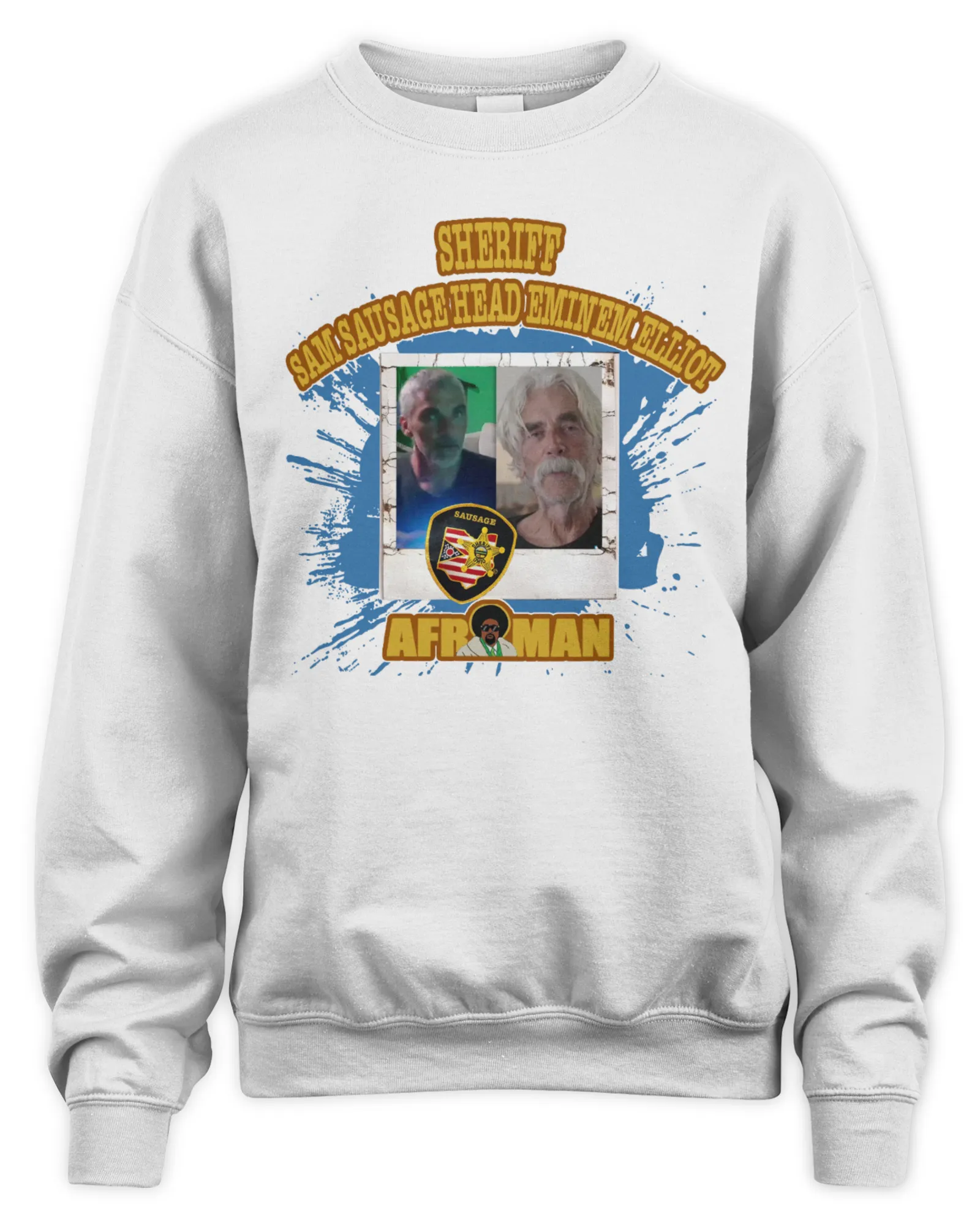 Sweatshirt Afroman Sheriff Sam Sausage Head Eminem Elliot, Premium Sweaer