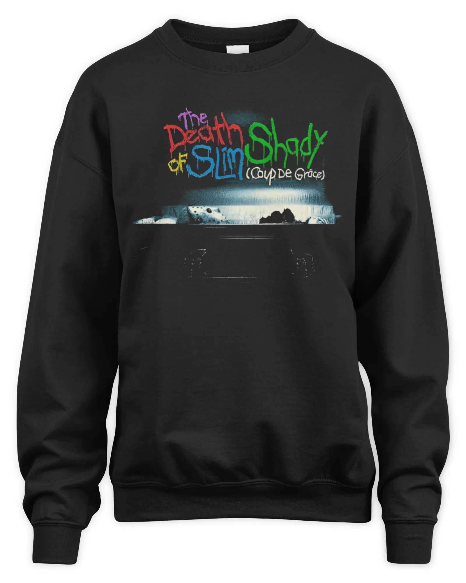 Sweatshirt Eminem Merch Tdoss Casket Black, Premium Sweaer