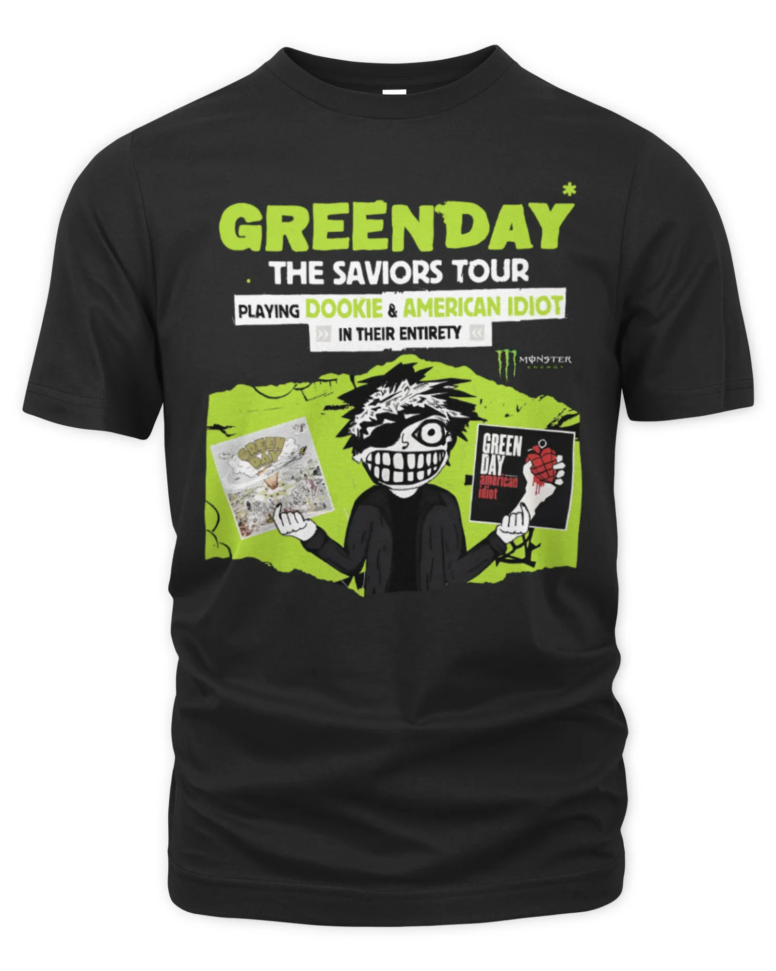 T-Shirt Green Day The Saviors Tour Playing Dookie And American Idiot In Their Entirety 2024 All Over Print Men's