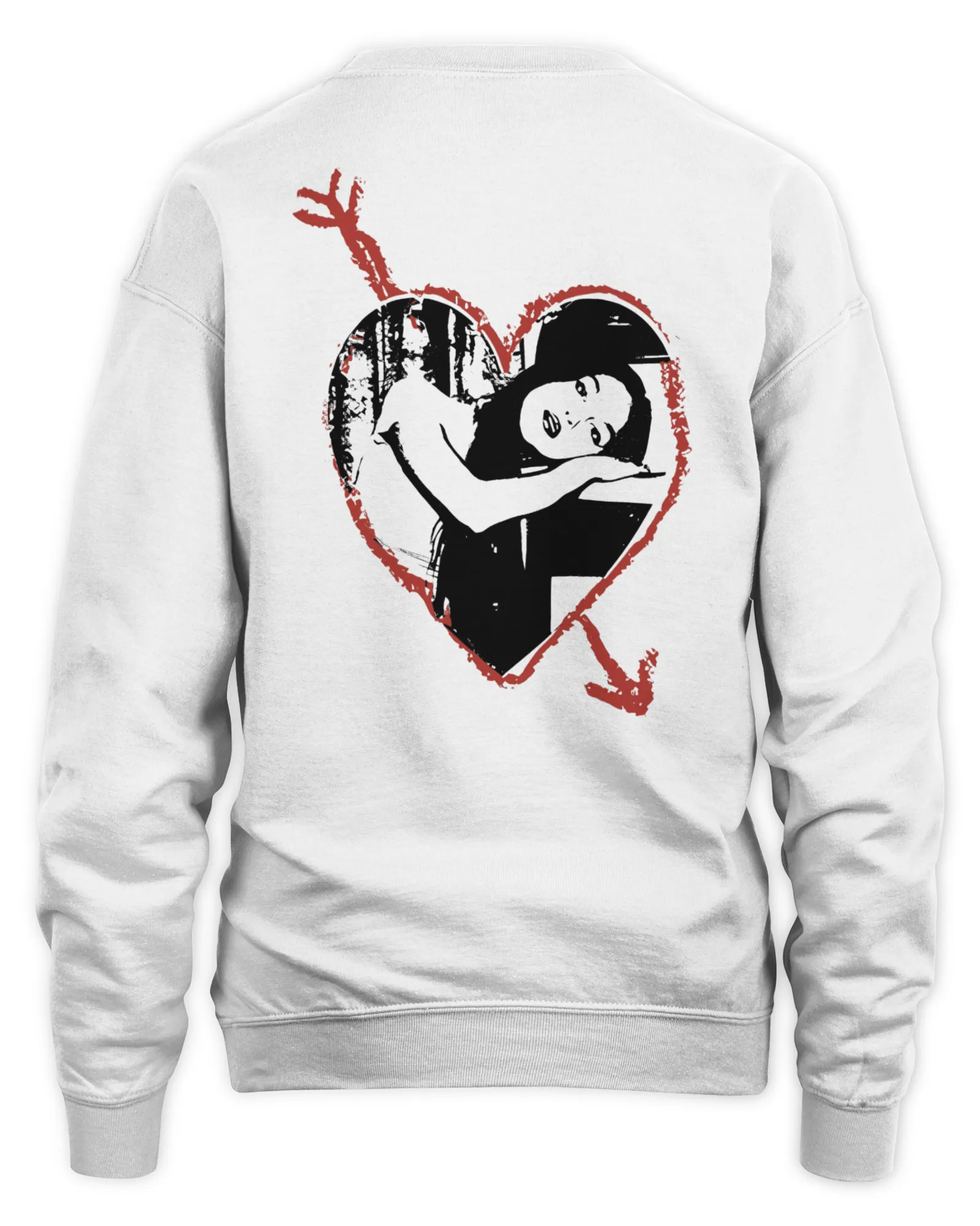 Sweatshirt Olivia Rodrigo Merch Bad Idea Right White, Premium Sweaer