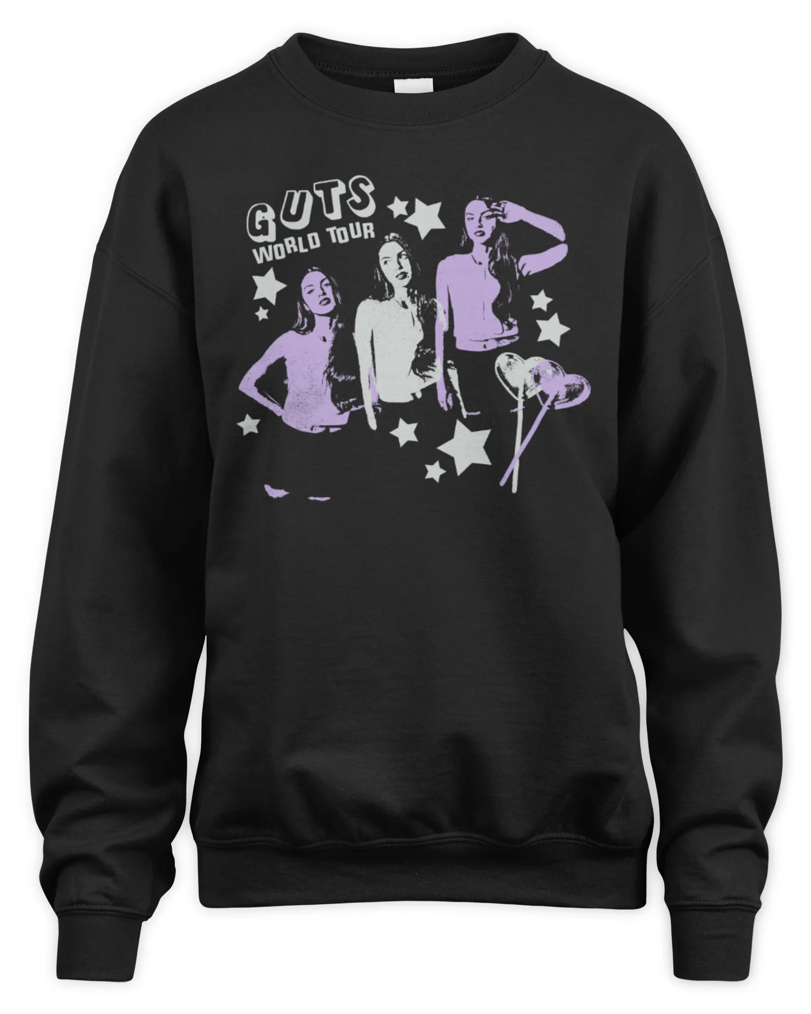 Sweatshirt Olivia Rodrigo Merch Guts World Tour Dateback, Premium Sweaer