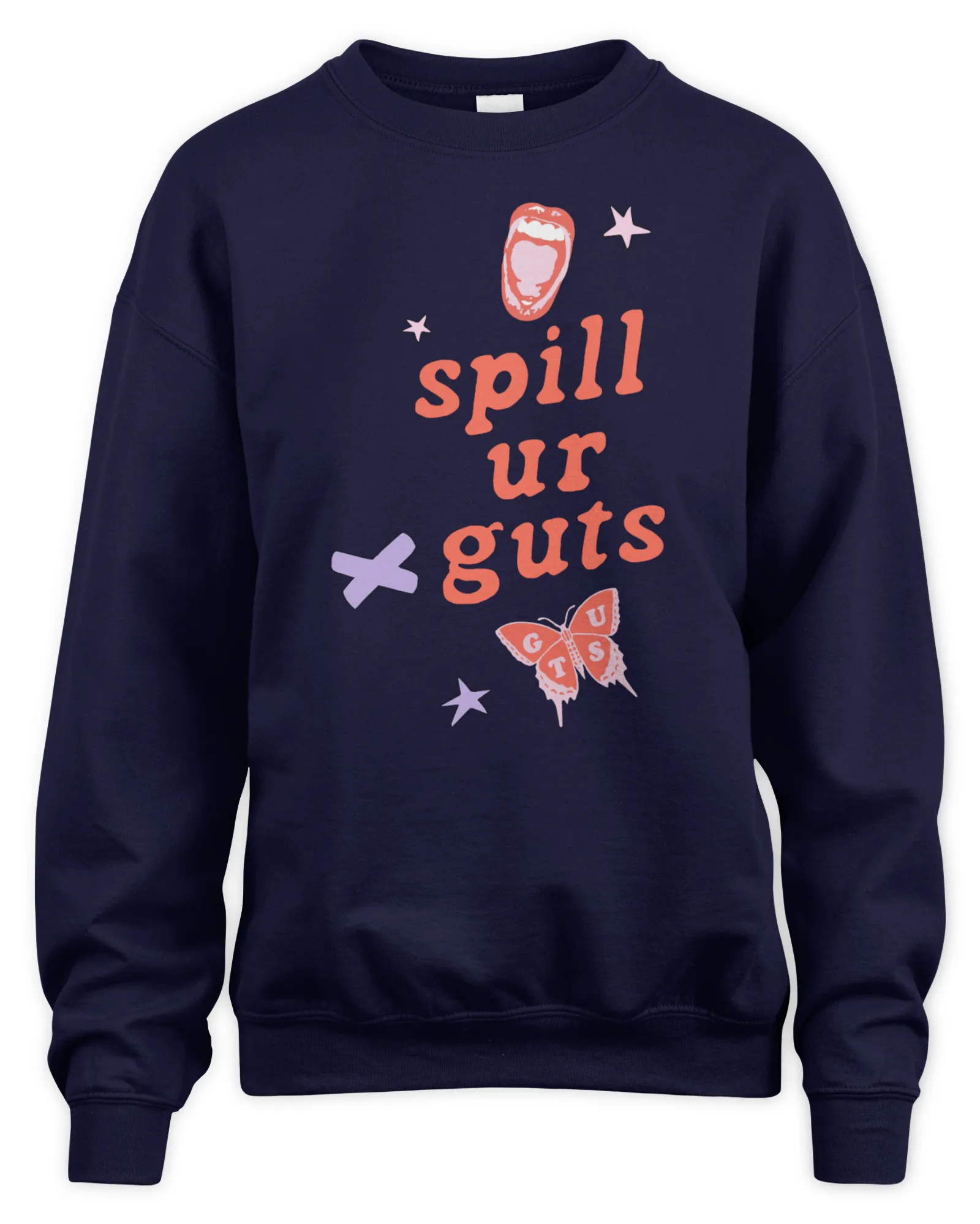 Sweatshirt Olivia Rodrigo Merch Spill Ur Guts Blue, Premium Sweaer