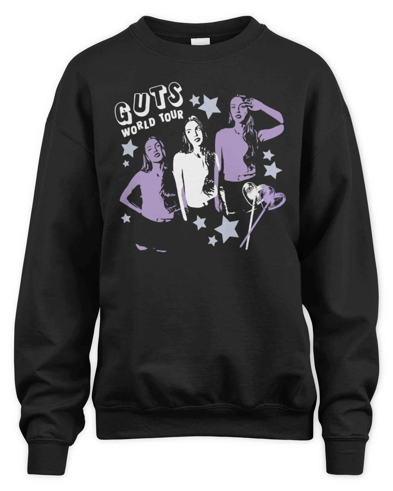 Sweatshirt Olivia Rodrigo Merch Guts World Tour Dateback, Premium Sweaer