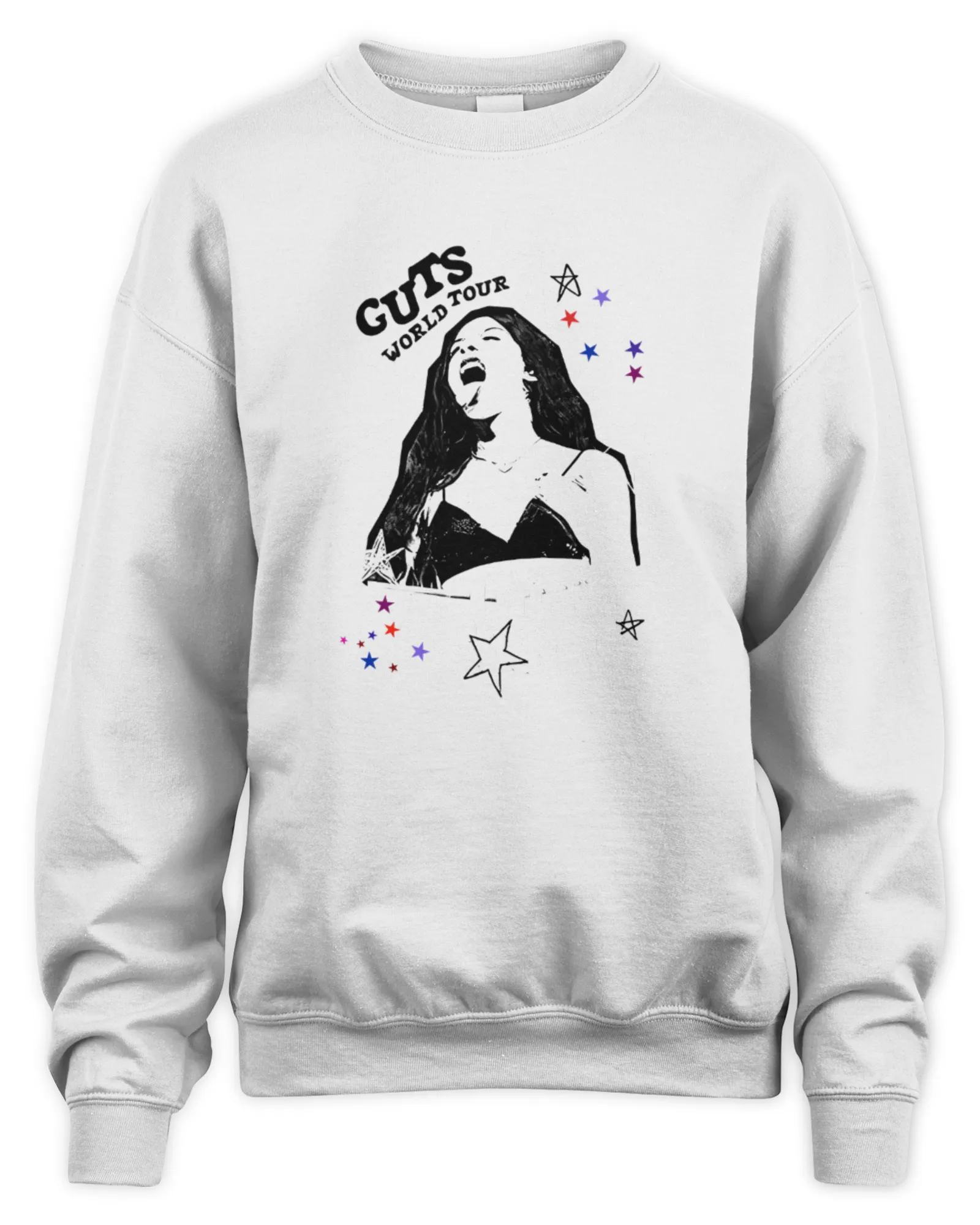 Sweatshirt Olivia Rodrigo Shop Guts World Tour Setlist Purple, Premium Sweaer