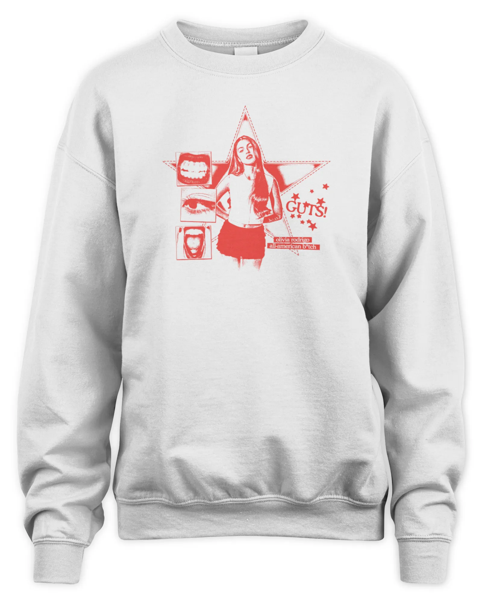 Sweatshirt Olivia Rodrigo Official Store Guts World Tour Crewneck, Premium Sweaer