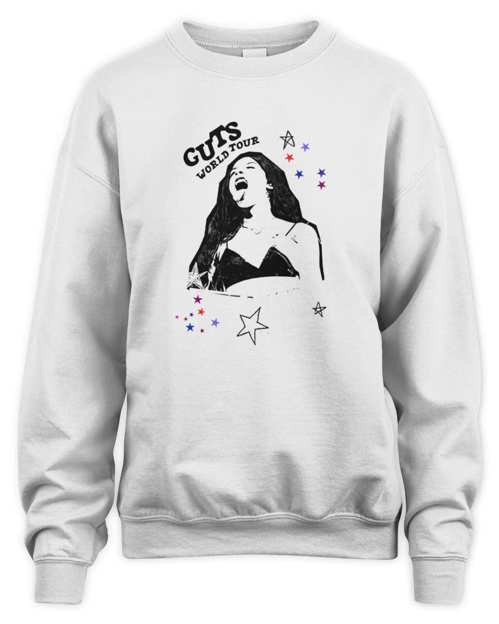 Sweatshirt Olivia Rodrigo Merch Guts World Tour Setlis, Premium Sweaer