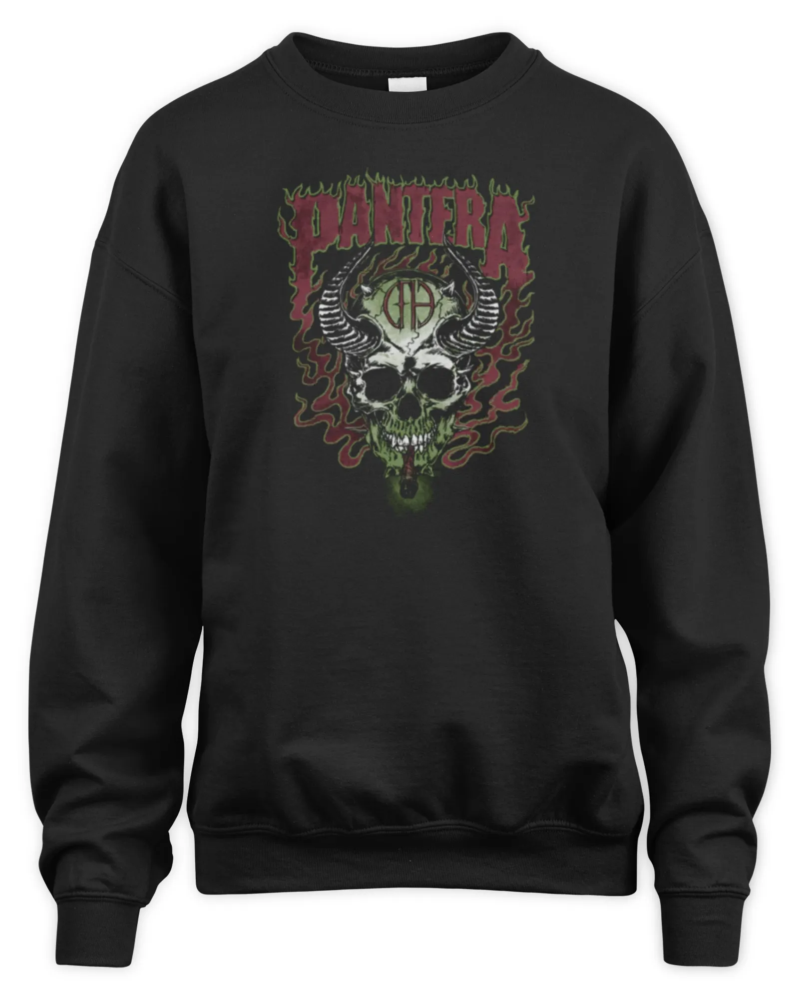 Sweatshirt Pantera Merch Store Smoking Skull, Premium Sweaer