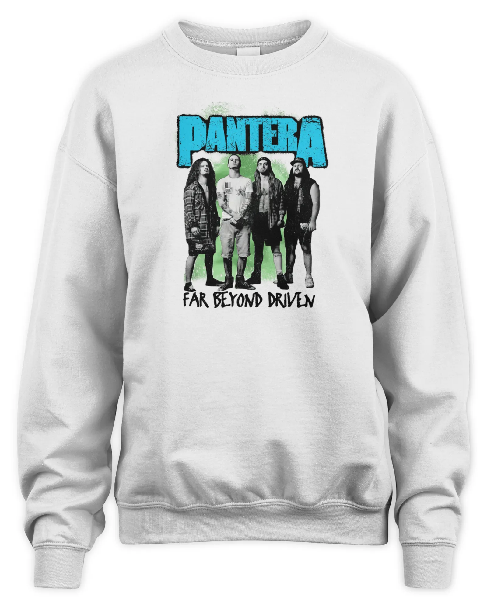 Sweatshirt Pantera Band Merch Far Beyond Driven White, Premium Sweaer