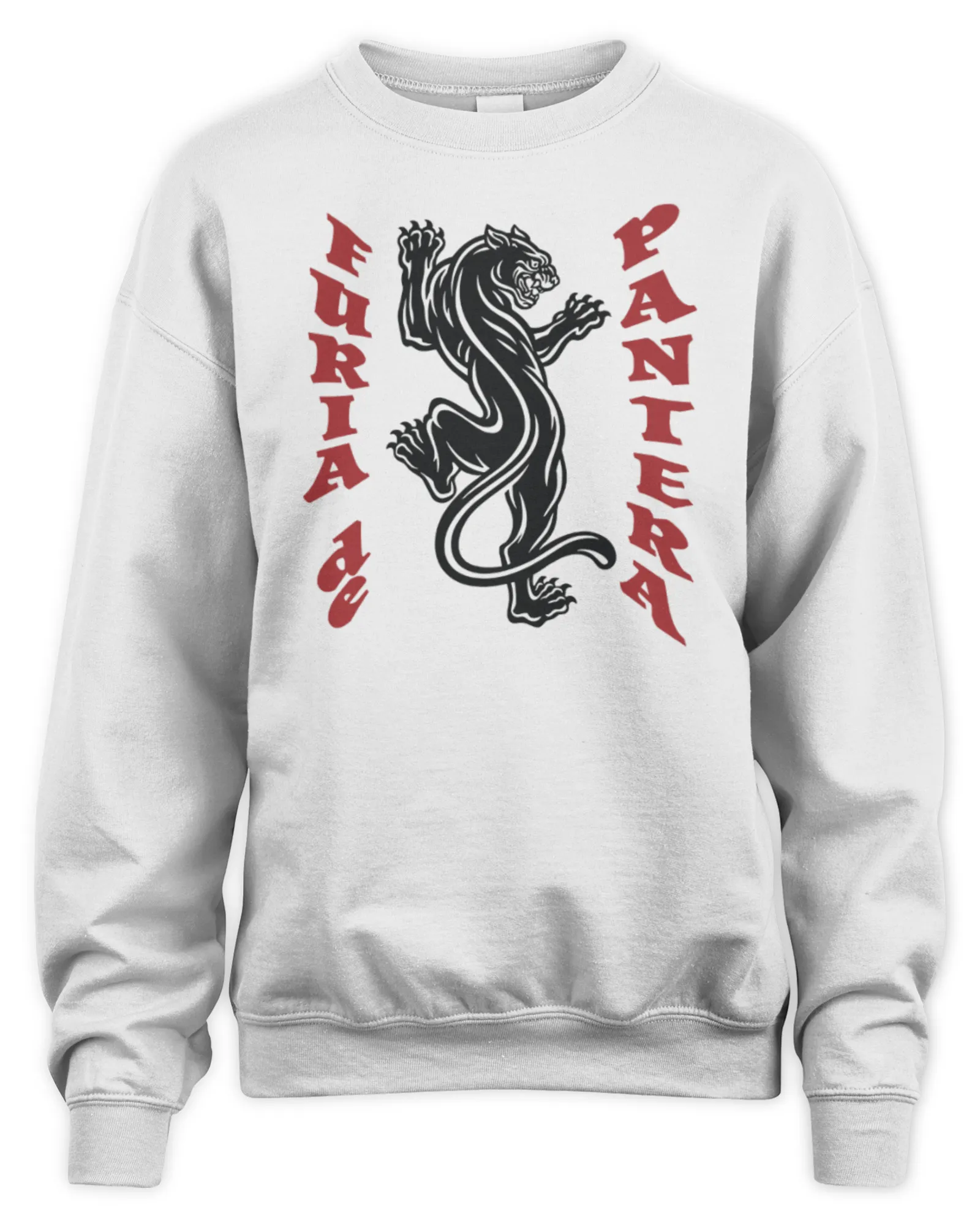 Sweatshirt Official Cobra Kai Merch Cobra Kai Furia De Pantera Dojo, Premium Sweaer