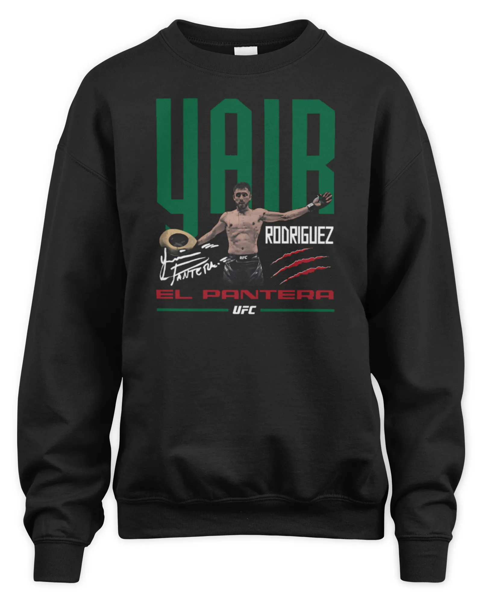 Sweatshirt Yair Rodriguez El Pantera Grunge 2024, Premium Sweaer