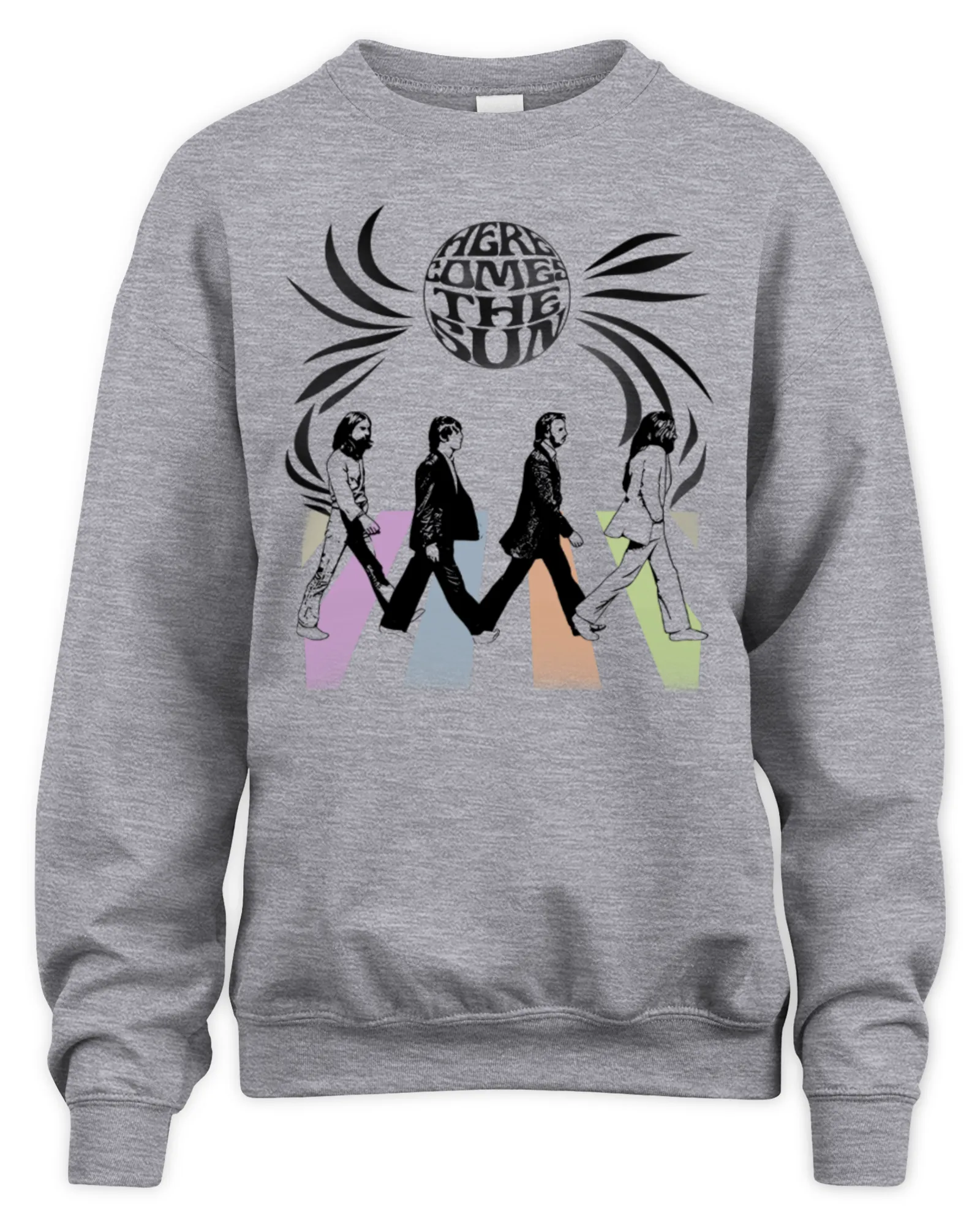 Sweatshirt Rocker Rags Merch The Beatles Here Comes The Sun Abbey Road Album Cover, Premium Sweaer