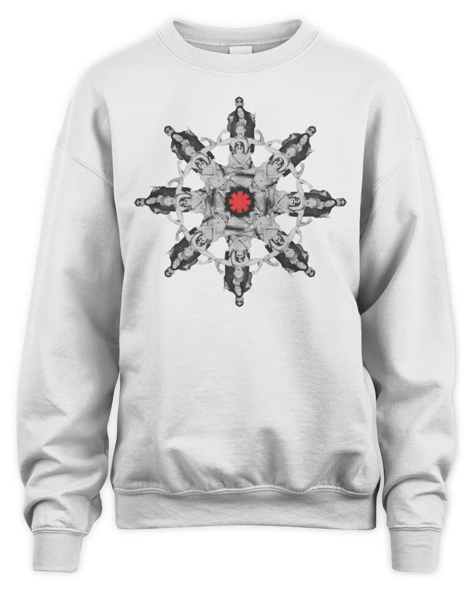 Sweatshirt Red Hot Chili Peppers Merch Mandala White, Premium Sweaer